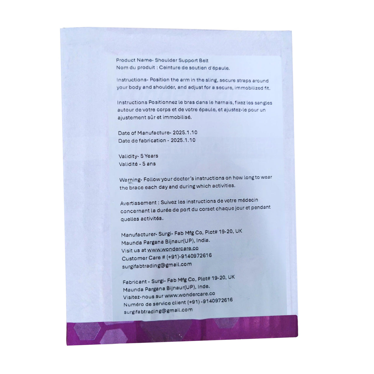 Wonder Care-Left Right Shoulder Immobilizer Arm Sling Elastic Brace for Clavicle Collar Bone Dislocation Subluxation Shoulder stabilizer Compression Brace After Rotator Cuff Surgery - Black-Size 4