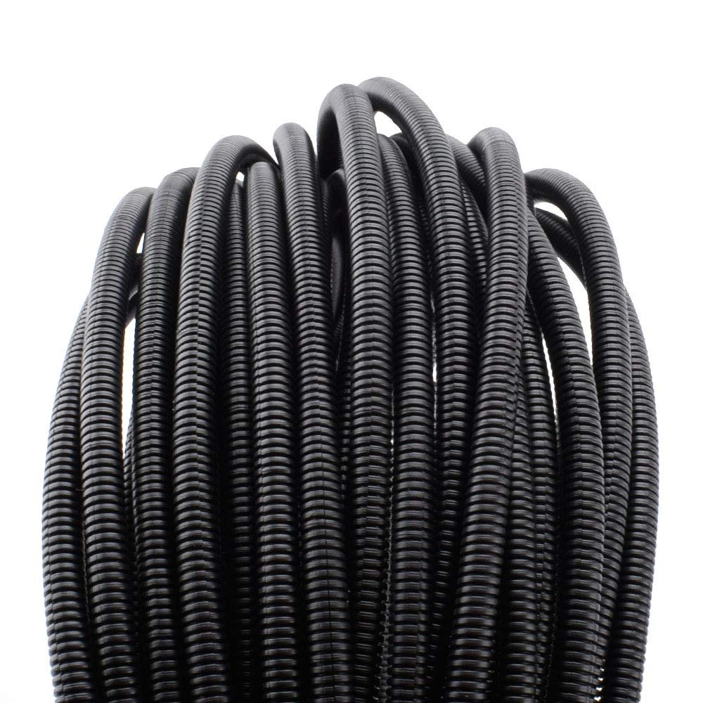 ZhiYo 100 FT 1/4” Wire Loom Split Tubing Auto Wire Conduit Flexible Cover