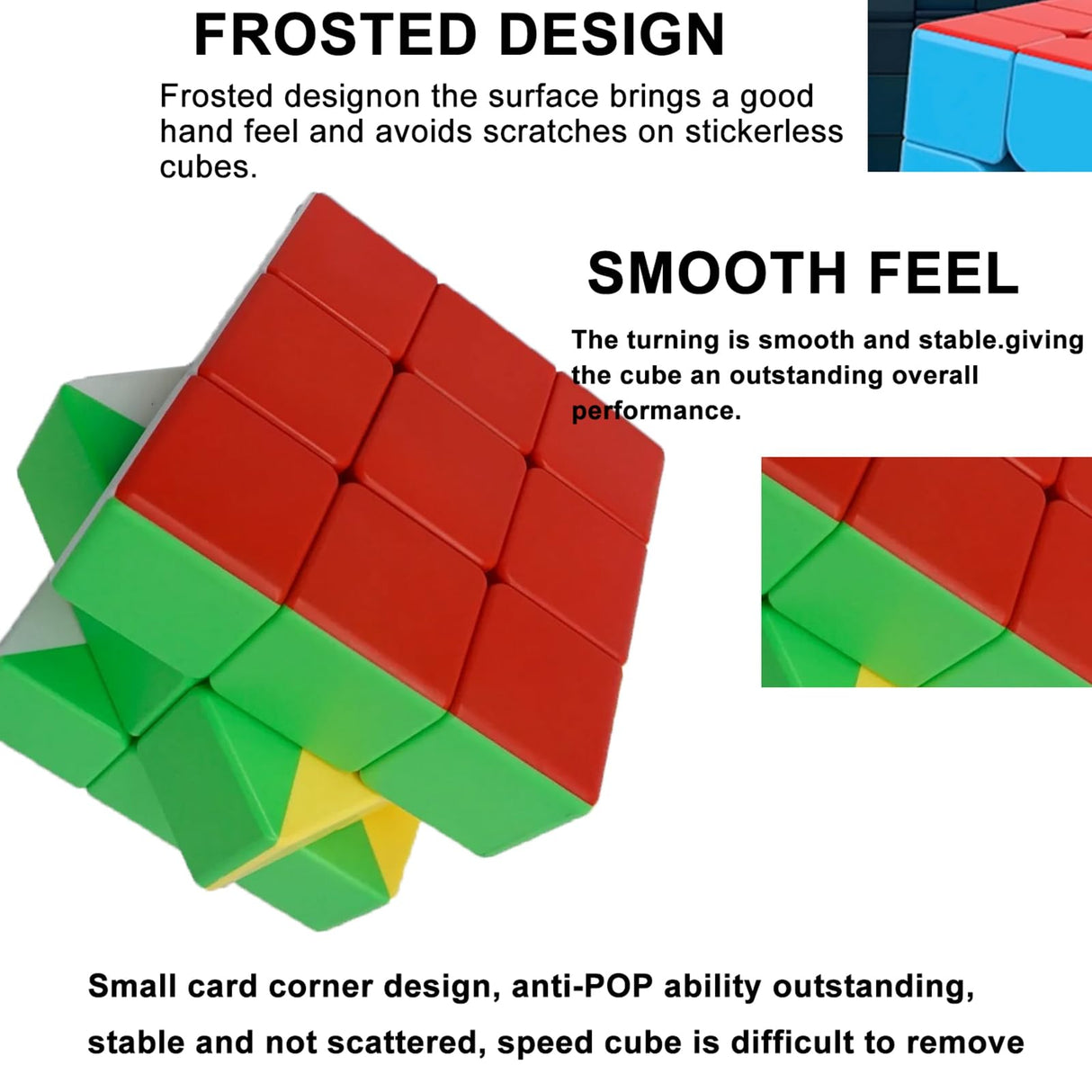 Giant Magic Cube, 18CM Big 3x3 Speed Cube Color-Matching 3D Sensory Puzzle Box Super Large Birthday Christmas Stocking Stuffers Gift for Kids Adults Fidget Toy Brain Teasers Cubing Classroom Speed Toy