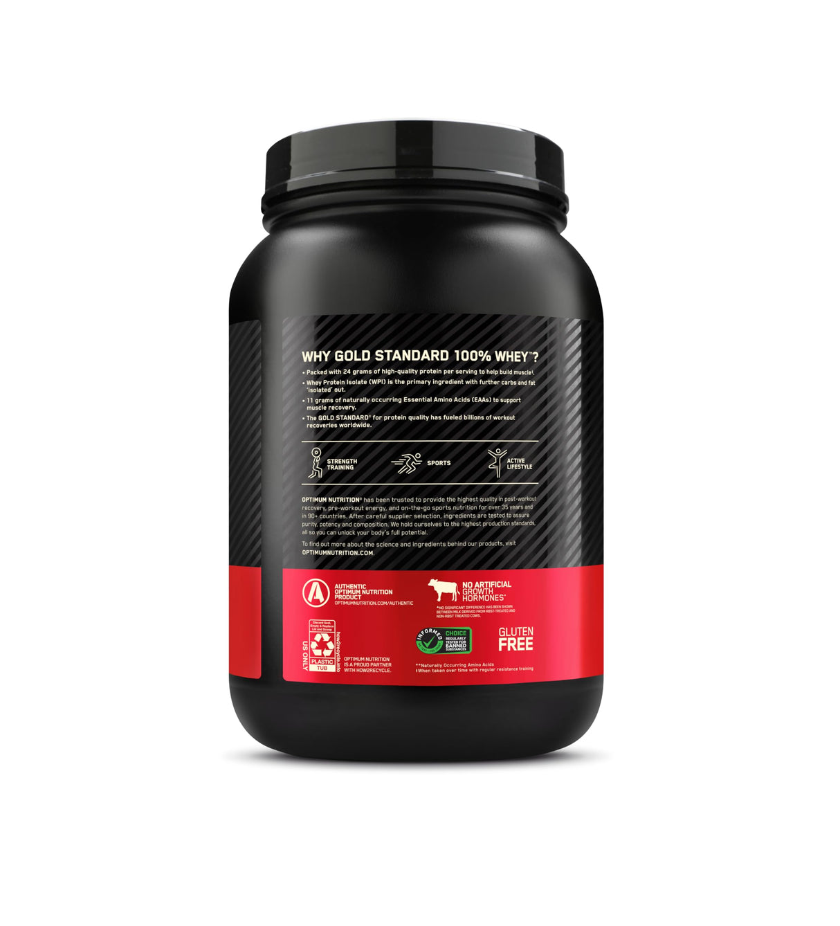 Optimum Nutrition Gold Standard 100% Whey Protein Powder, French Vanilla Creme, 2 Pound (Packaging May Vary)