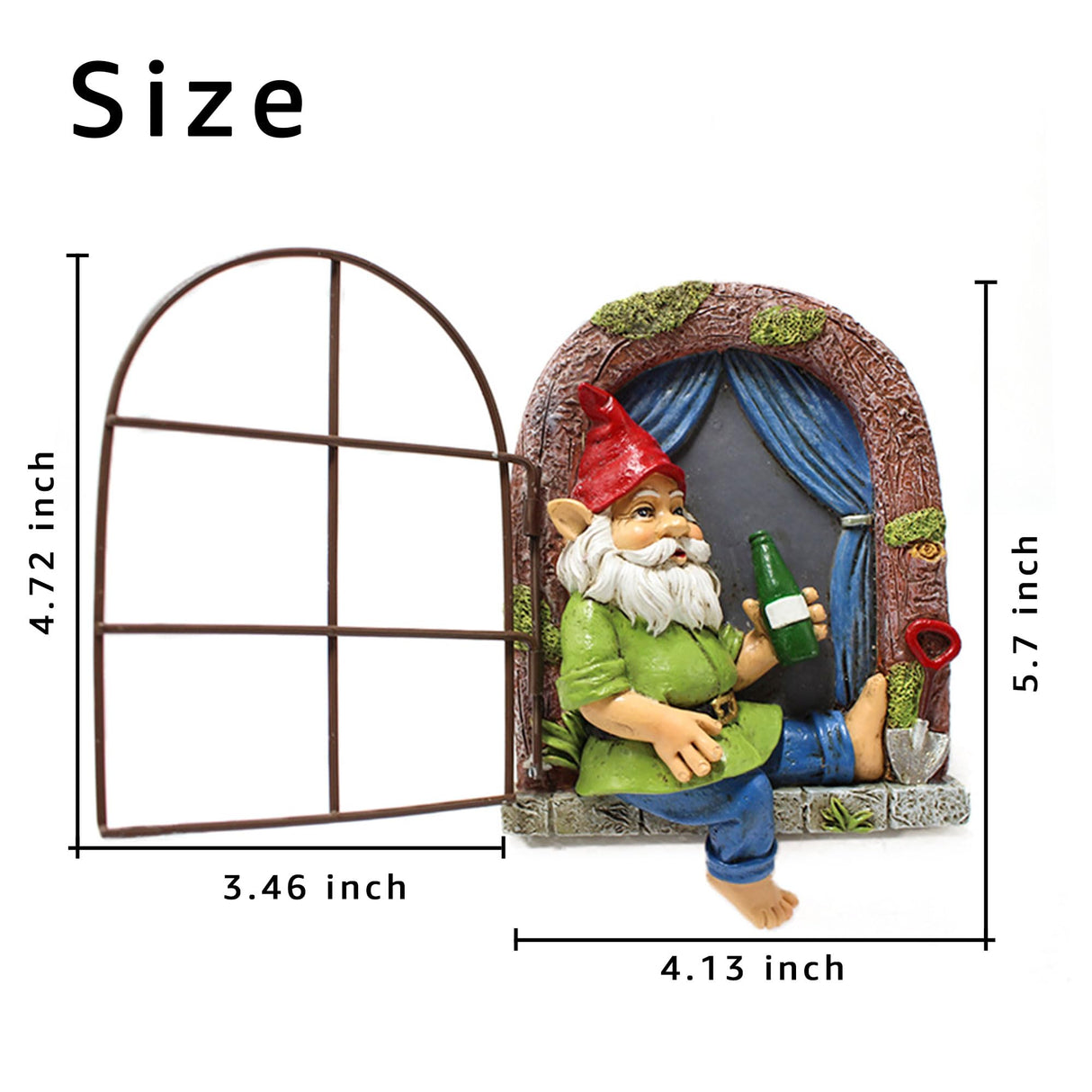Colomix Gnome Tree Hugger, Funny Garden Gnomes Outdoor Decorations for Lawn Patio Yard Home Decor, Spring Gardening Gnome Gifts, Whimsical Tree Sculpture Peeker Yard Art
