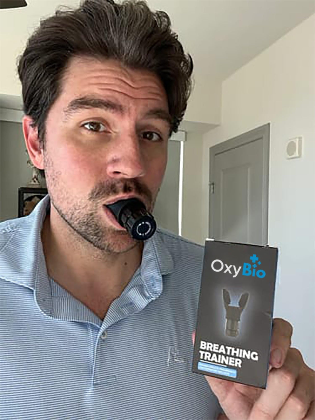 OxyBio Oxy Respiratory Trainer | Breathe Easier with Stronger Lungs | Made with High Grade Silicone