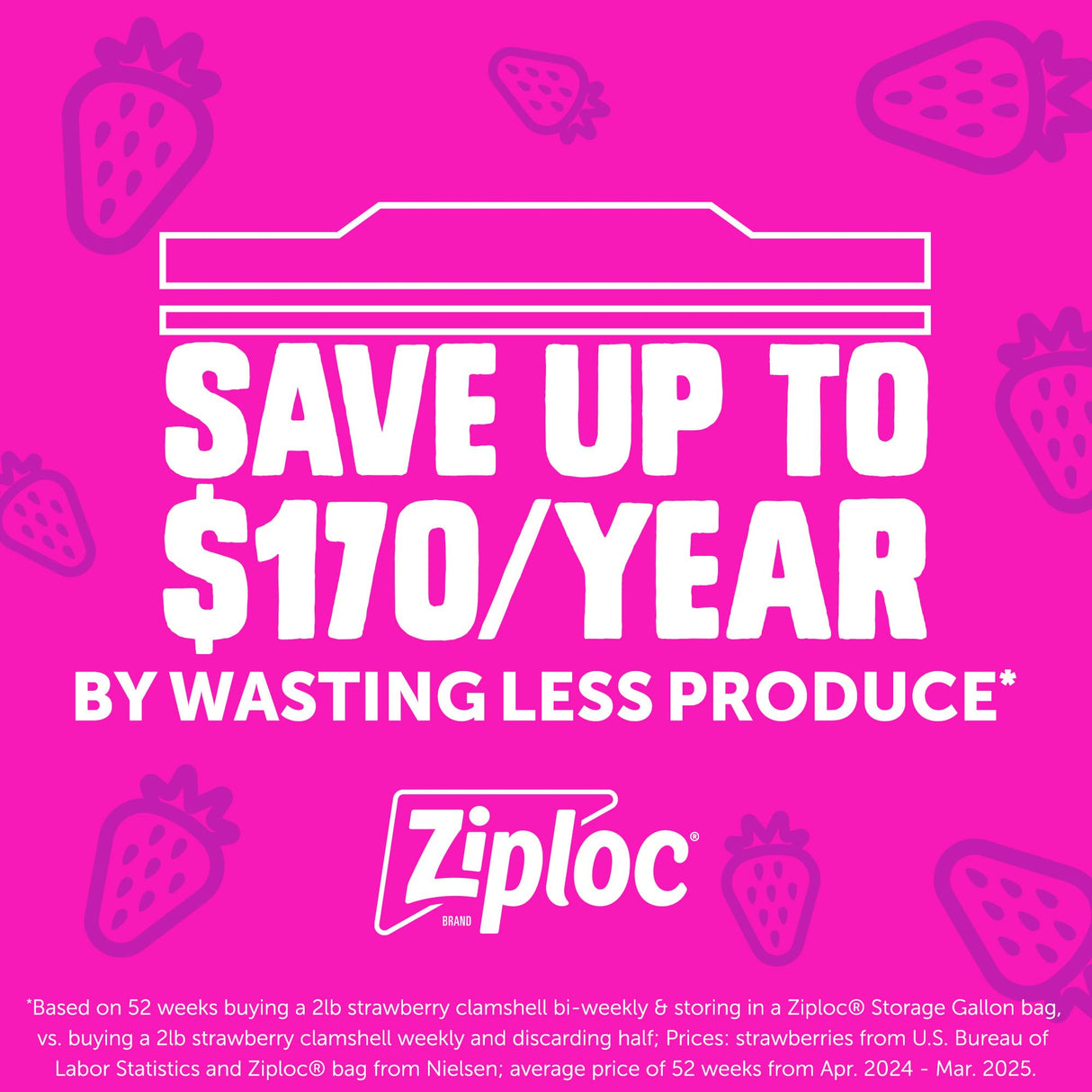 Ziploc Gallon Food Storage Bags, New Stay Open Design with Stand-Up Bottom, Easy to Fill, 30 Count (Pack of 4)