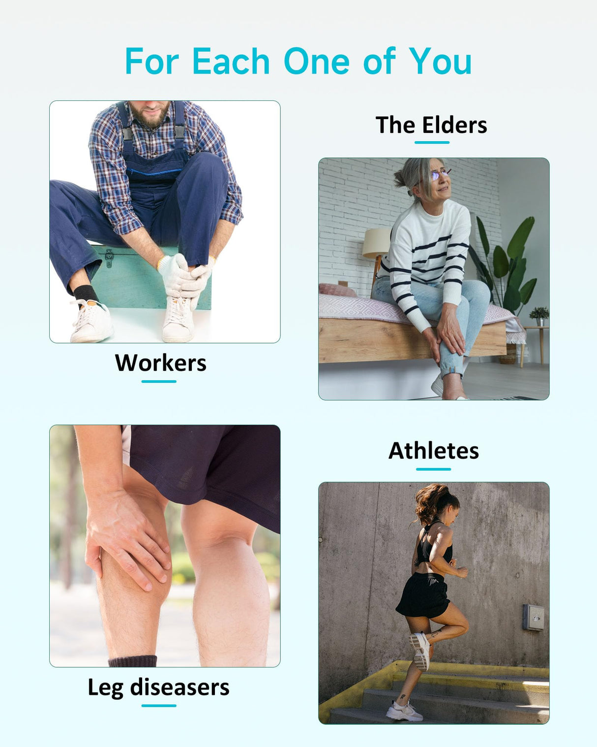 ALLJOY Gifts for Men Women, Leg Massager for Circulation and Pain Relief FSA, Leg Massager with Heat and Compression, 6 Modes 3 Intensities 2 Heat Levels