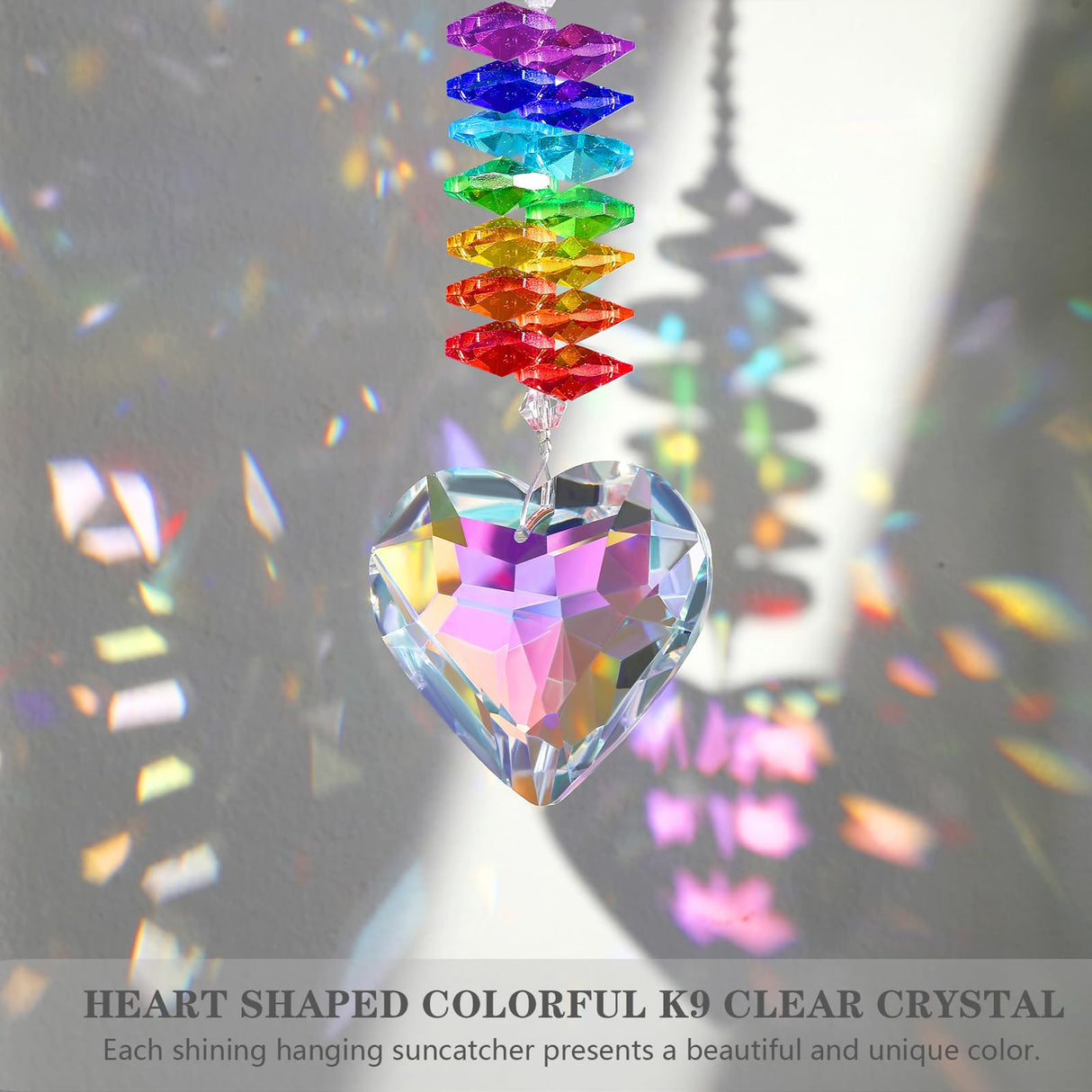 Dog Memorial Gifts, K9 Dog Memorial Crystal Suncatcher, Pet Loss Gift, Pet Sympathy Remembrance Bereavement Gifts (Color-Pet Paw)