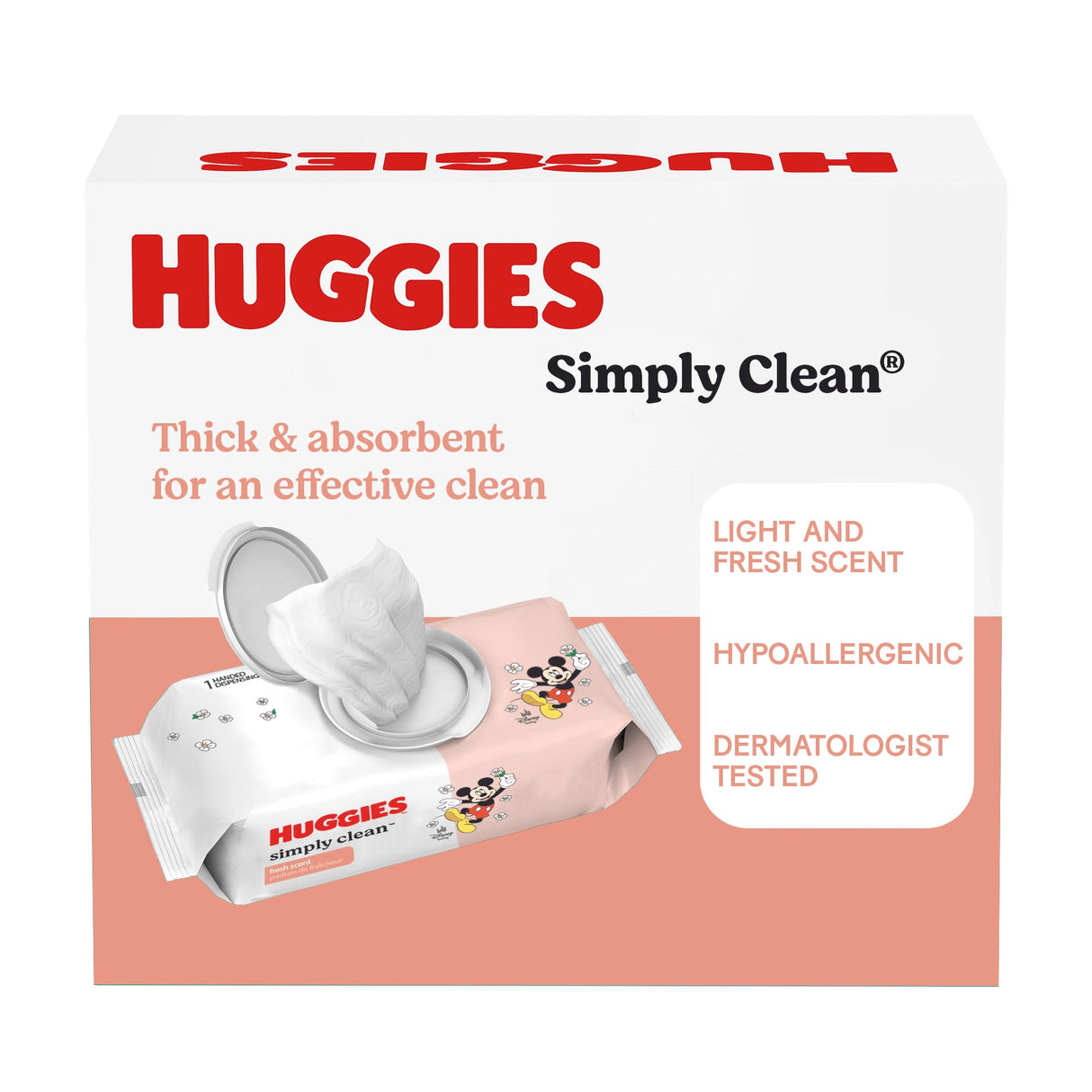 Huggies Simply Clean Fresh Scent Baby Wipes, 11 Flip-Top Packs (704 Wipes Total), Packaging May Vary