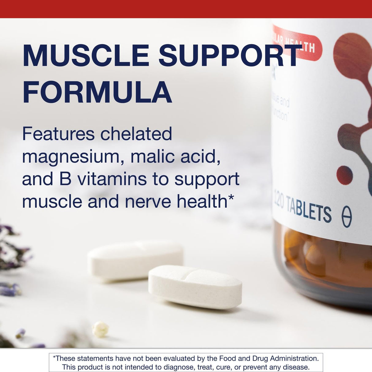 Metagenics Fibroplex Vitamin B1 - Support for Soft Tissues* - 600 mg Malic Acid & 150 mg Magnesium - Neuromuscular Health* - Premier Dietary Supplement - 120 Tablets