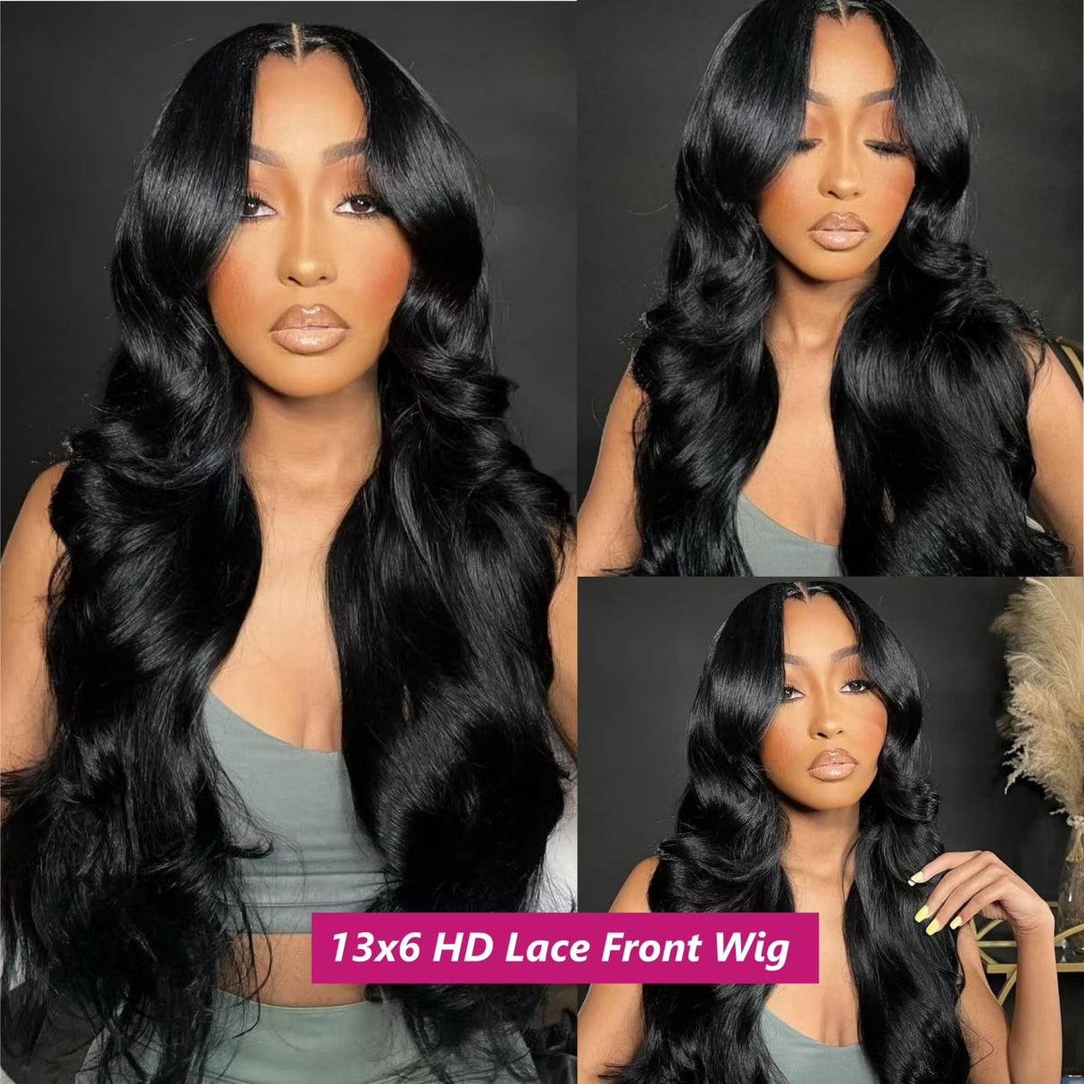 30 Inch 13x6 Lace Front Wigs Human Hair 200 Density Body Wave HD Lace Front Wigs Human Hair 13x6 HD Lace Frontal Glueless Wigs Human Hair Pre Plucked Brazilian Virgin Wig
