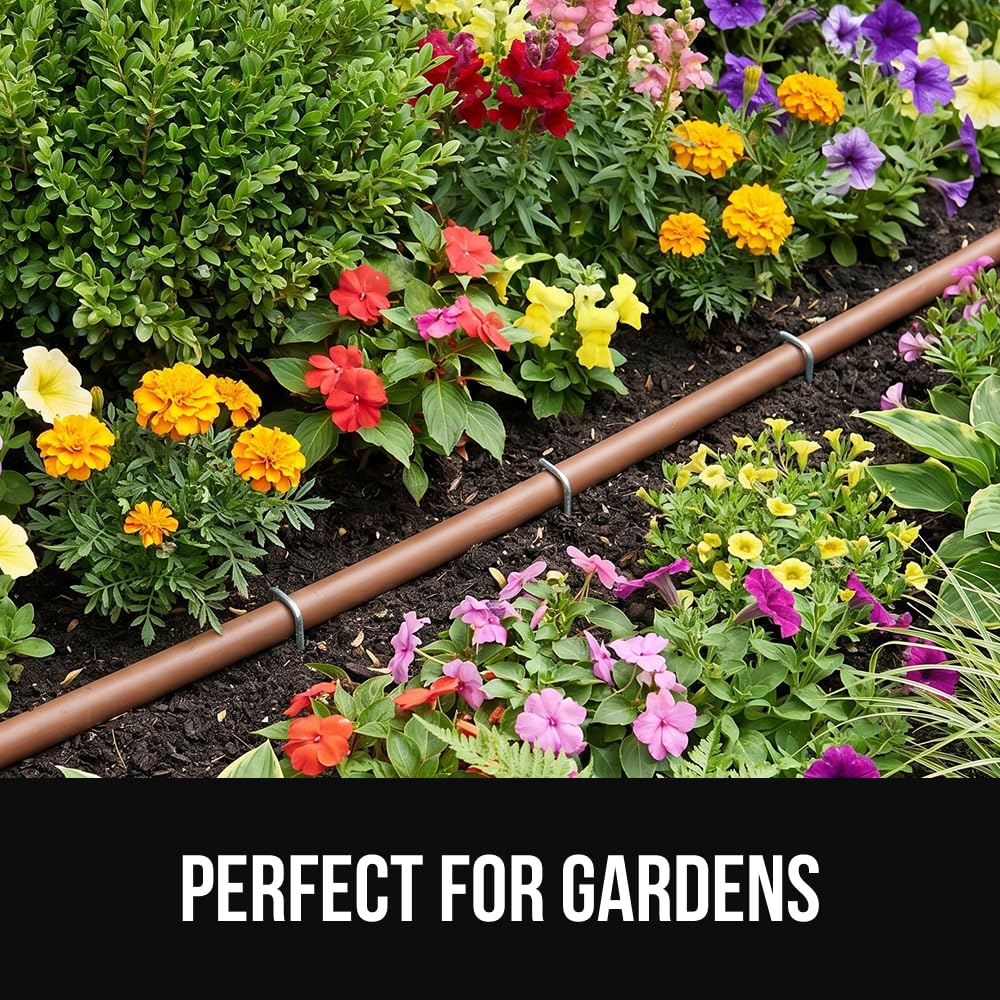 GORILLA GRIP Premium Landscape Staples 200 Pack 6 Inch, Heavy Duty 11 Gauge Galvanized Steel Garden Stakes, Sharp Rust Resistant Landscaping Pins, Lawn Anchors Weed Barrier Fabric, Sod, Irrigation