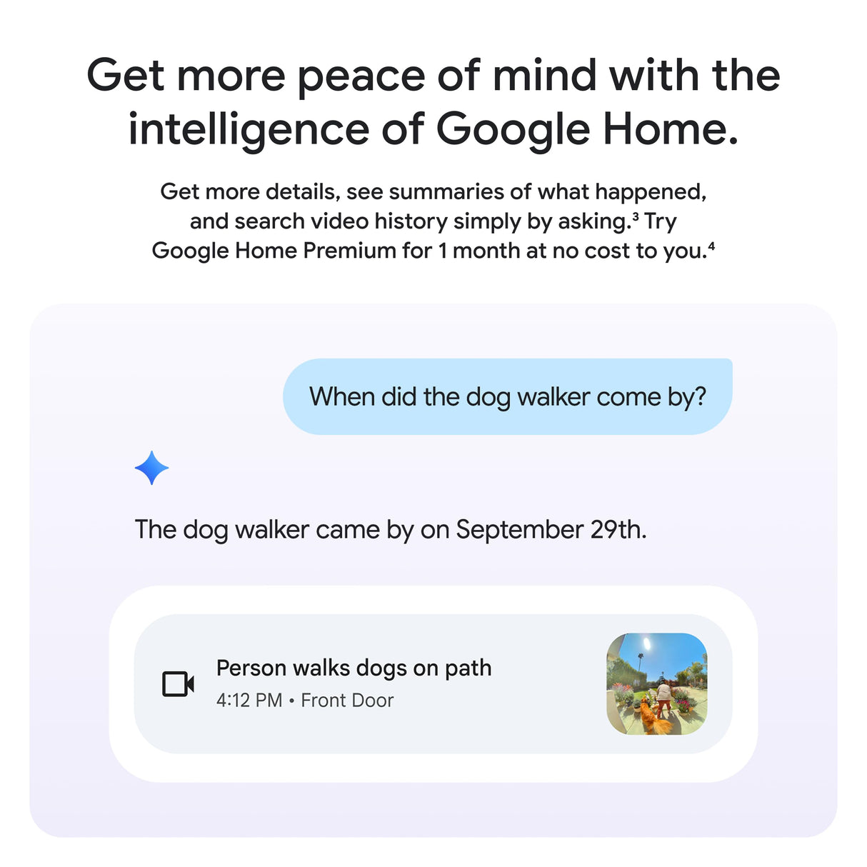 Google Nest Doorbell (Wired, 3rd Gen) - 2K Video and Gemini, Live View, Night Vision, 2-Way Audio - Works with Google Home - 2025 Model - Snow