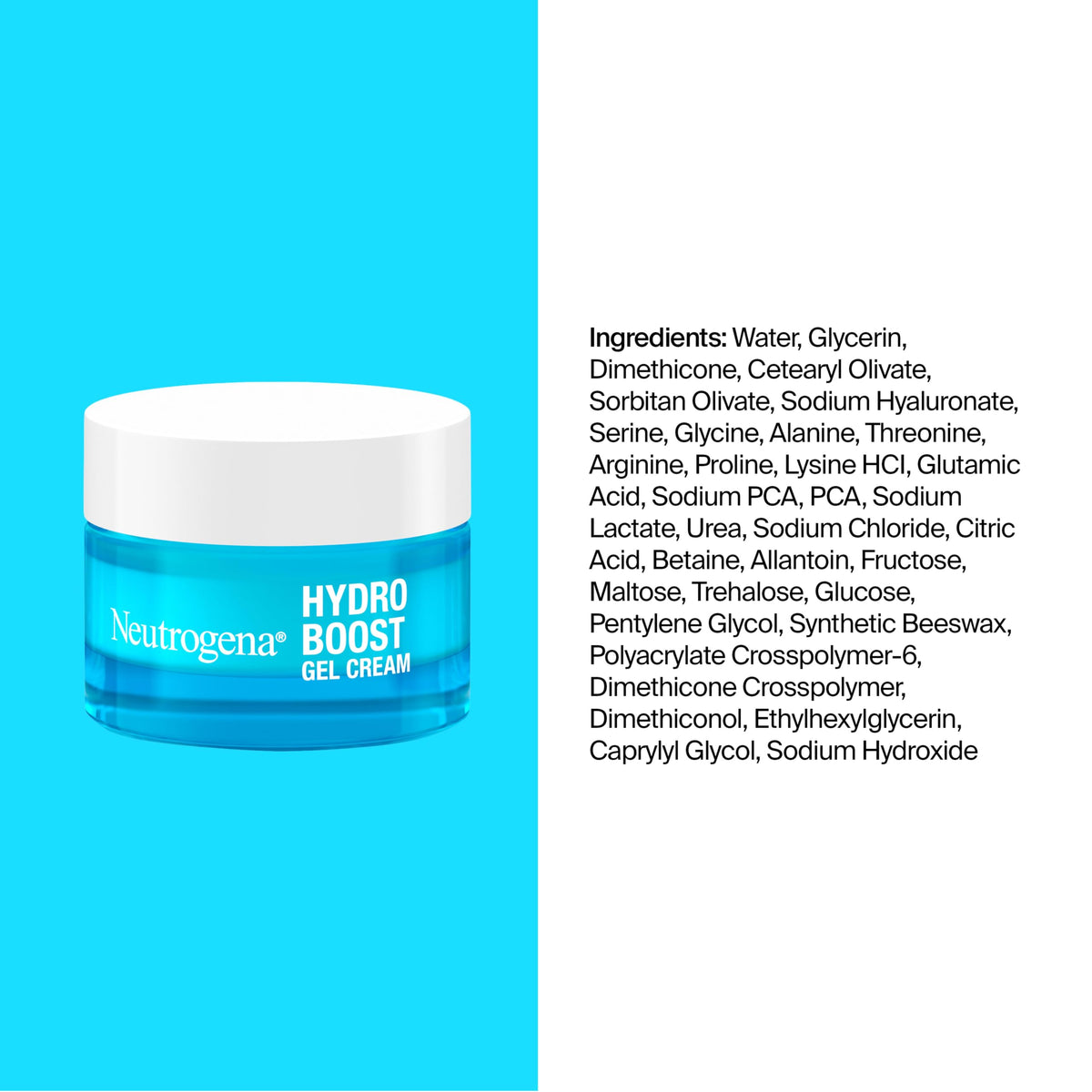 Neutrogena Hydro Boost Gel Cream Face Moisturizer + Trial Cleanser, 2 pk