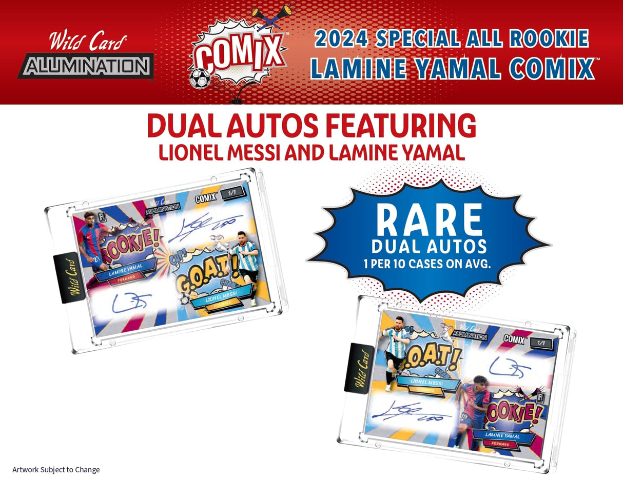 2024 Wild Card Alumination Lamine Yamal Rookie Comix Hobby Trading Card Box (5 Encases Autographs)