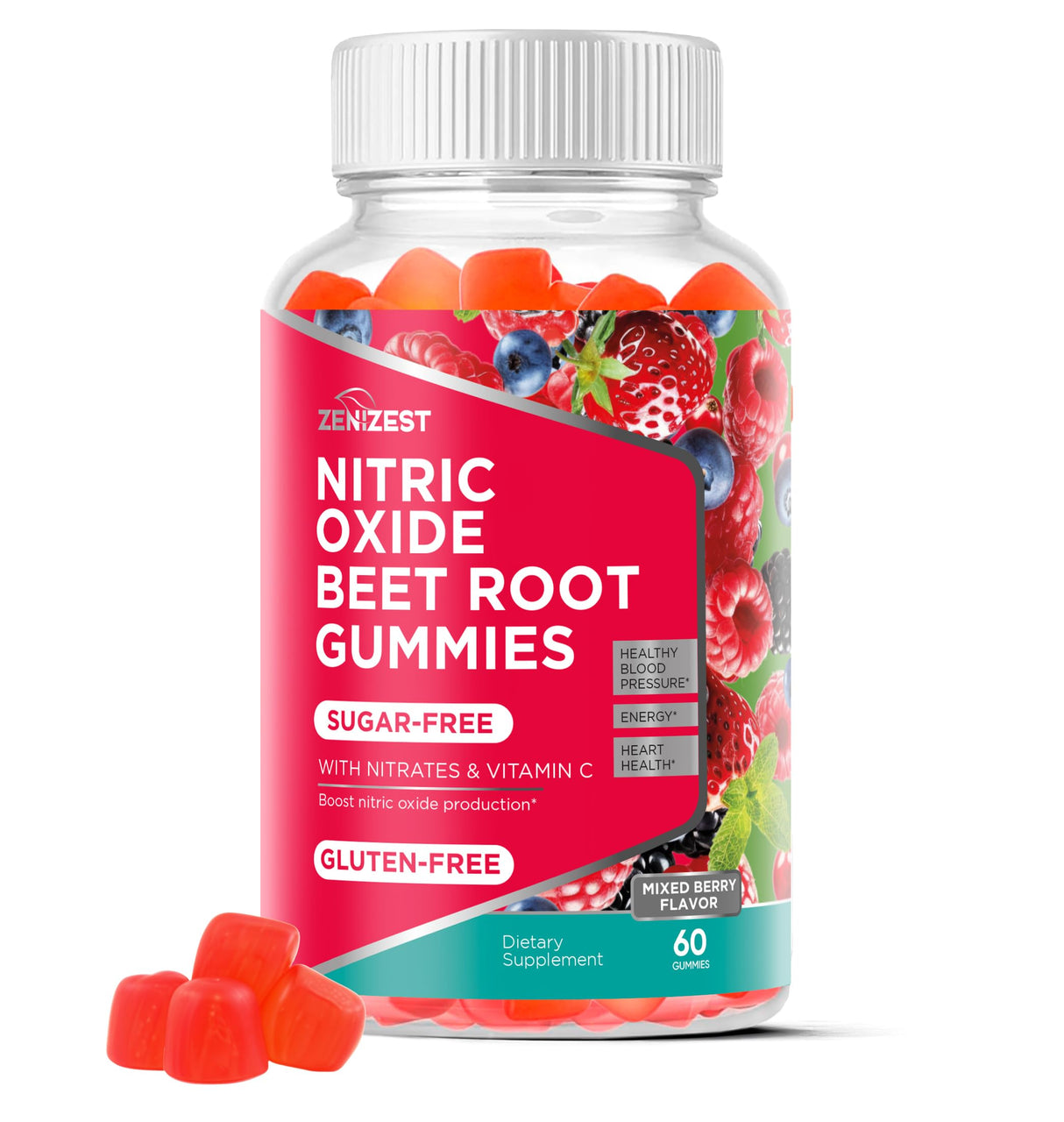 Beets Root Soft Chews Supplements - Support for Heart Health and Healthy Circulation Flow Naturally - Advanced Nitric Oxide Natural Beet Powder Vitamins Chewable Sugar Free Gummies for Men Women