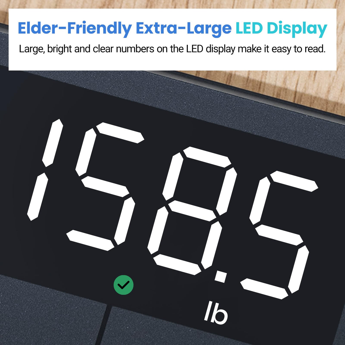 Etekcity Digital Bathroom Scale for Body Weight, Most Accurate to 0.05lb