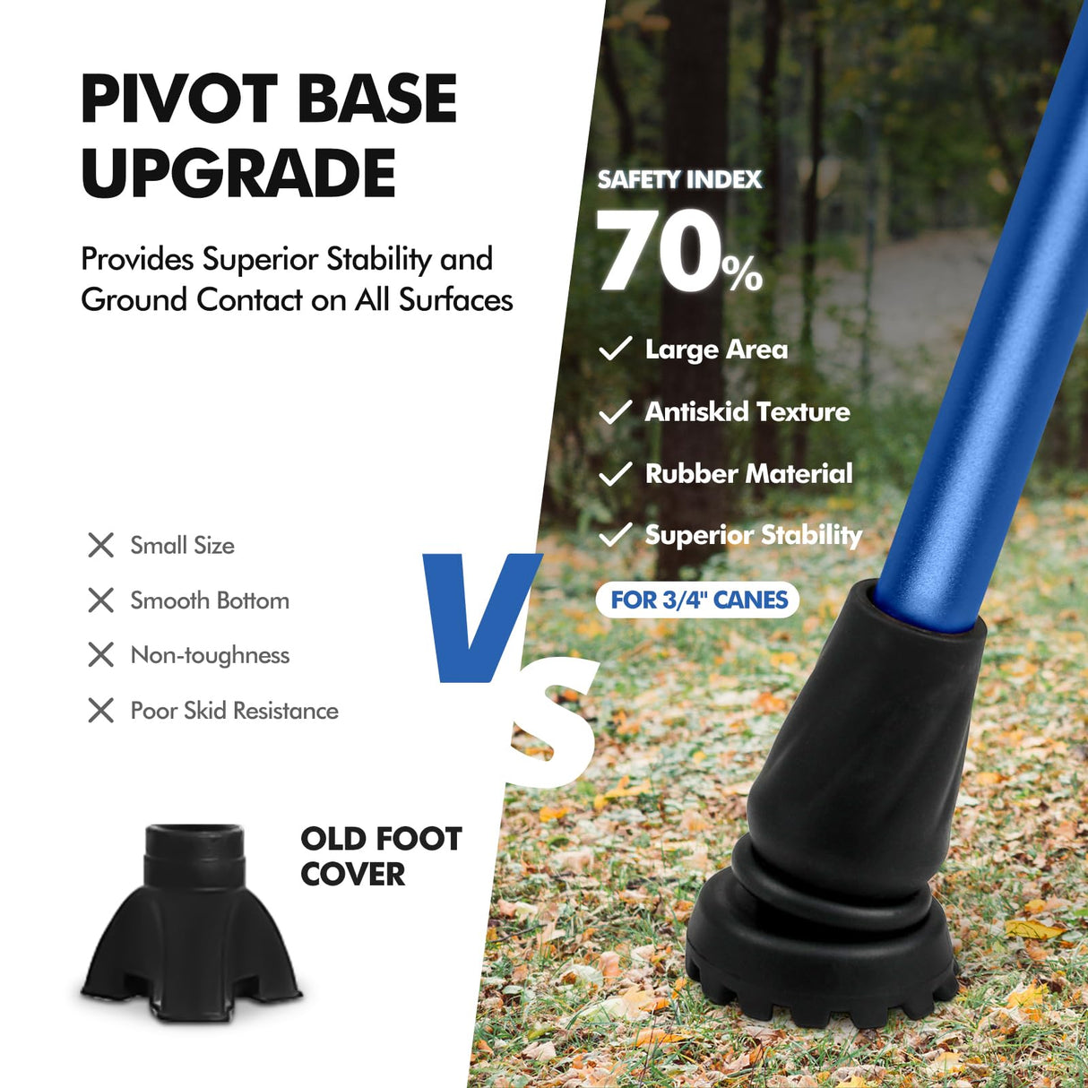 GPTCAMP Walking Cane and Walking Stick for Men Women,Lightweight Folding Canes with Offset Soft CushionedHandle,Adjustable&Collapsible,Mobility & Leg Surgery Recovery (Dark Blue)