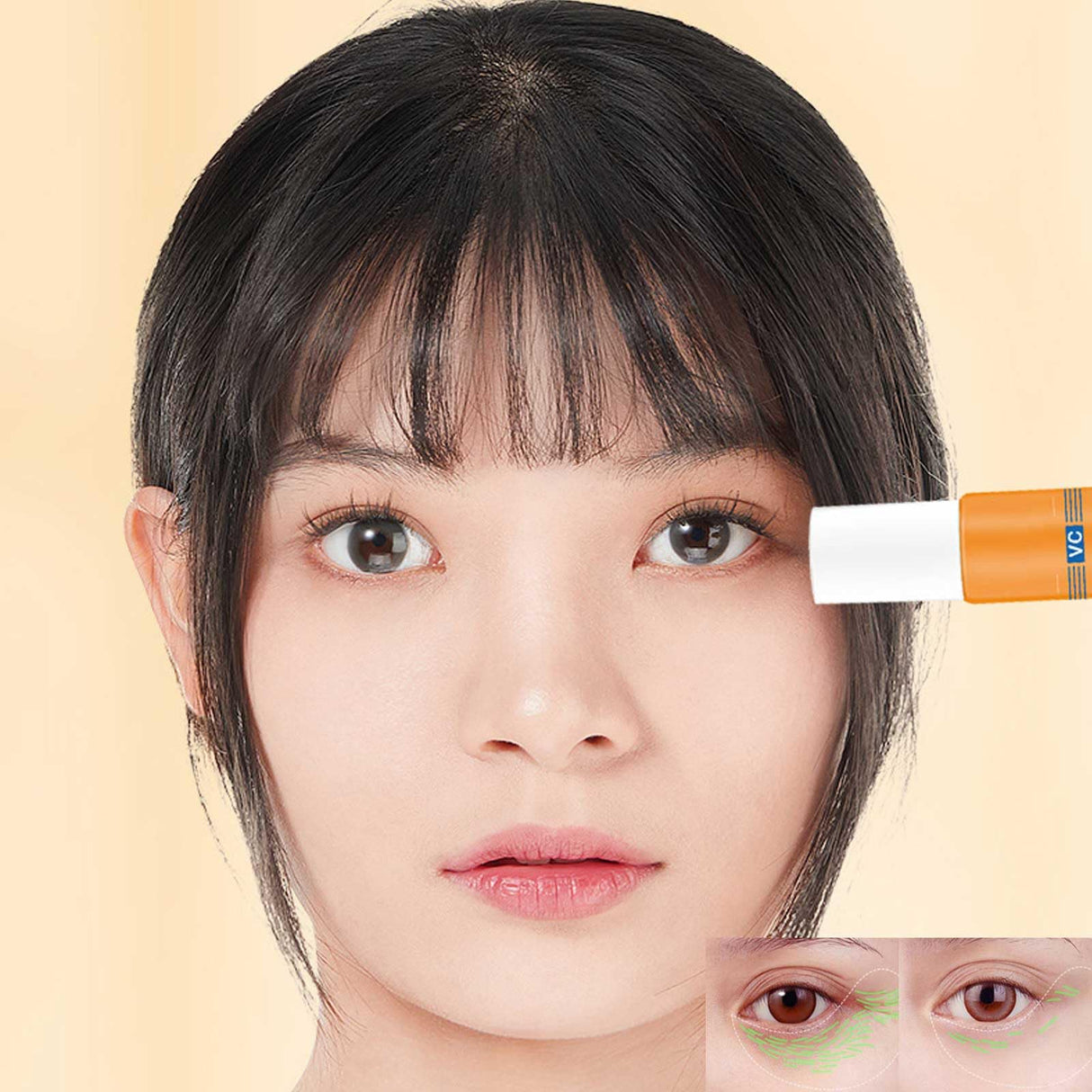 Lutein Eye Essence Oil, Lutein Eye Wrinkle Essence Oil, Vc Lutein Eye Essence Oil, Lutein Eye Oil, Lutein Eye Firming Serum, Reduces Fine Lines Under The Eyes (1pcs)