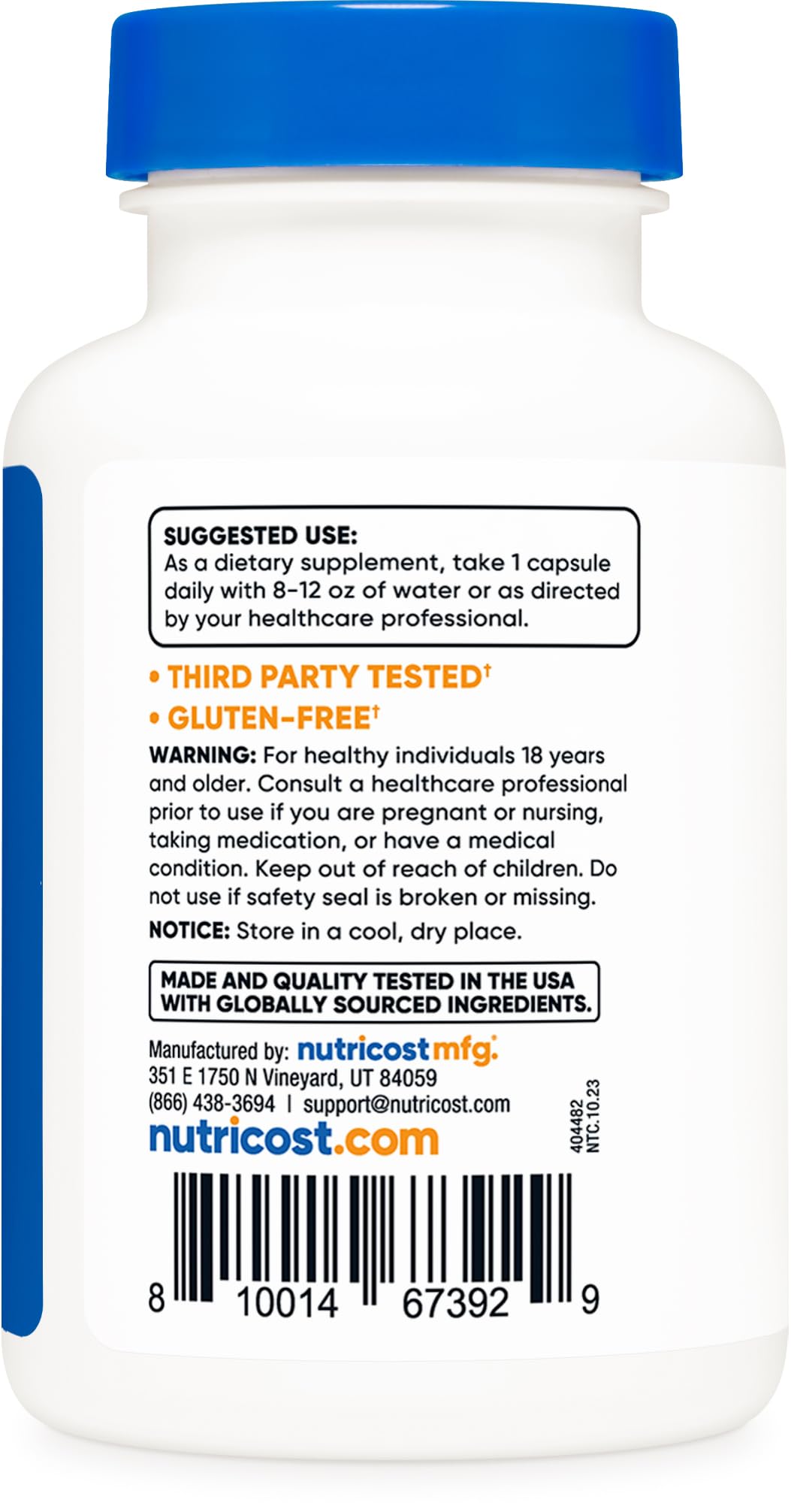 Nutricost Policosanol 100mg, 120 Capsules - Gluten Free, Non-GMO, and Vegetarian Friendly