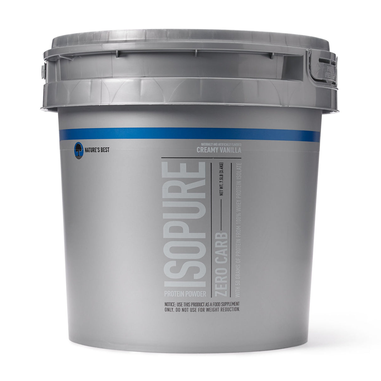 Isopure Zero Carb 100% Pure Whey Isolate Protein Powder, Lactose Free, Gluten Free, With Vitamins, Creamy Vanilla, 25g Protein Per Serving, 7.5 Lbs, 110 Servings (Packaging May Vary)
