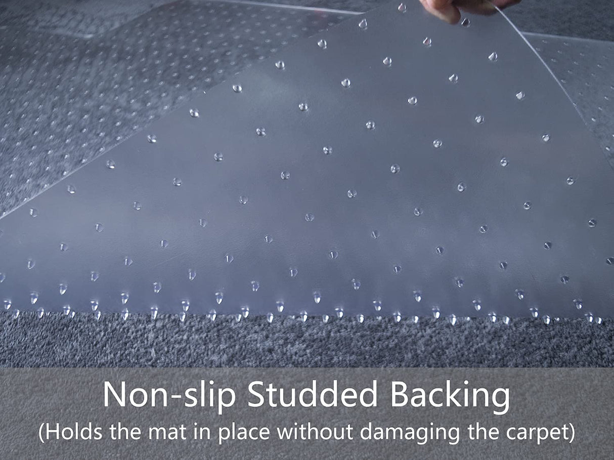 100pointONE Chair Mat for Carpeted Floors - 30" x 48" Office Chair Mat for Low Pile Carpet, Easy Glide Desk Chair Floor Mat for Carpets