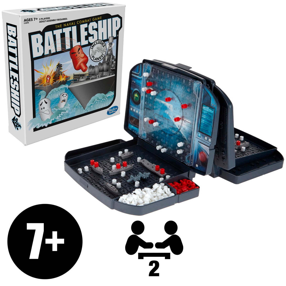 Hasbro Gaming Battleship with Planes Strategy Board Game for Ages 7 and Up (Amazon Exclusive)