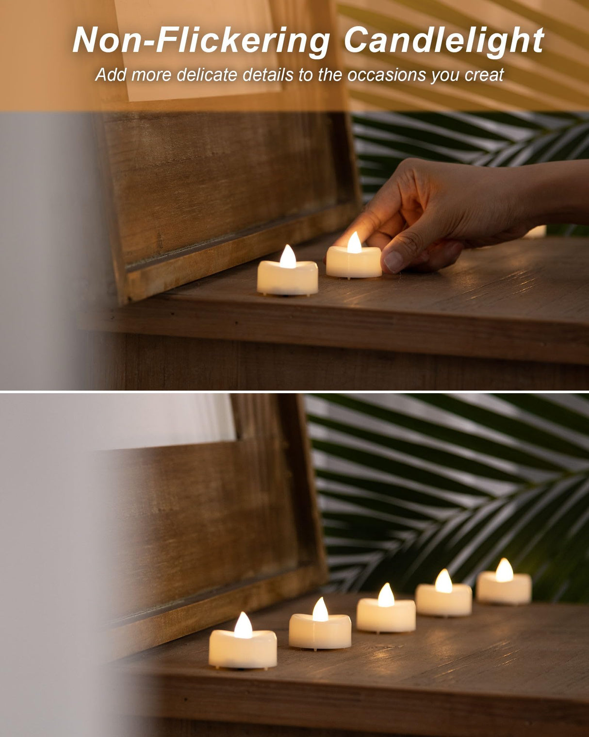 BEICHI Flameless Candles, 12/24/50/100/150 Pack Tea Lights Battery Operated, No Flickering Votive Candles LED Tea Lights for Halloween Christmas Wedding Home (100 Pack, Warm White)