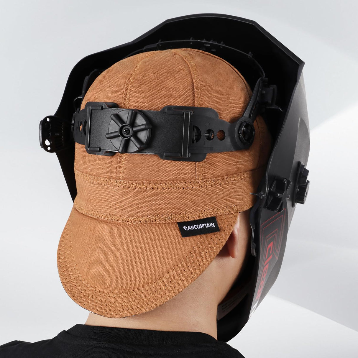 ARCCAPTAIN Reversible Welding Cap, 8 Panel Protective Welders Cap, 10 oz Fireproof Cotton Comforts for Safety and Protection While Welding to Men Women, Khaki, 7 1/2