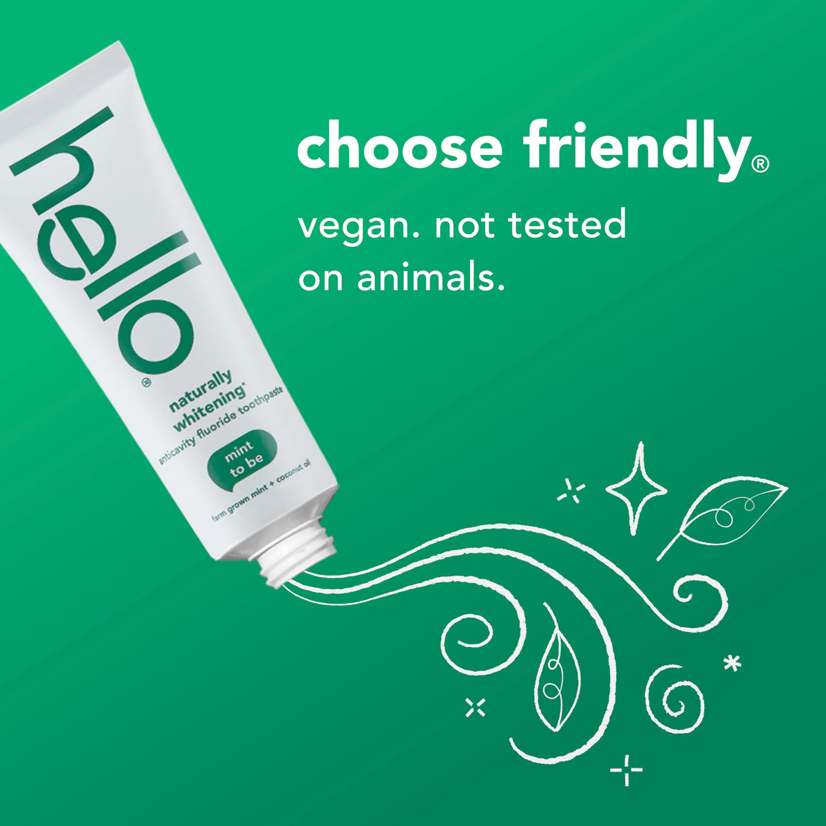 hello Naturally Whitening Toothpaste with Fluoride, Mint, 3 Pack, 5 oz