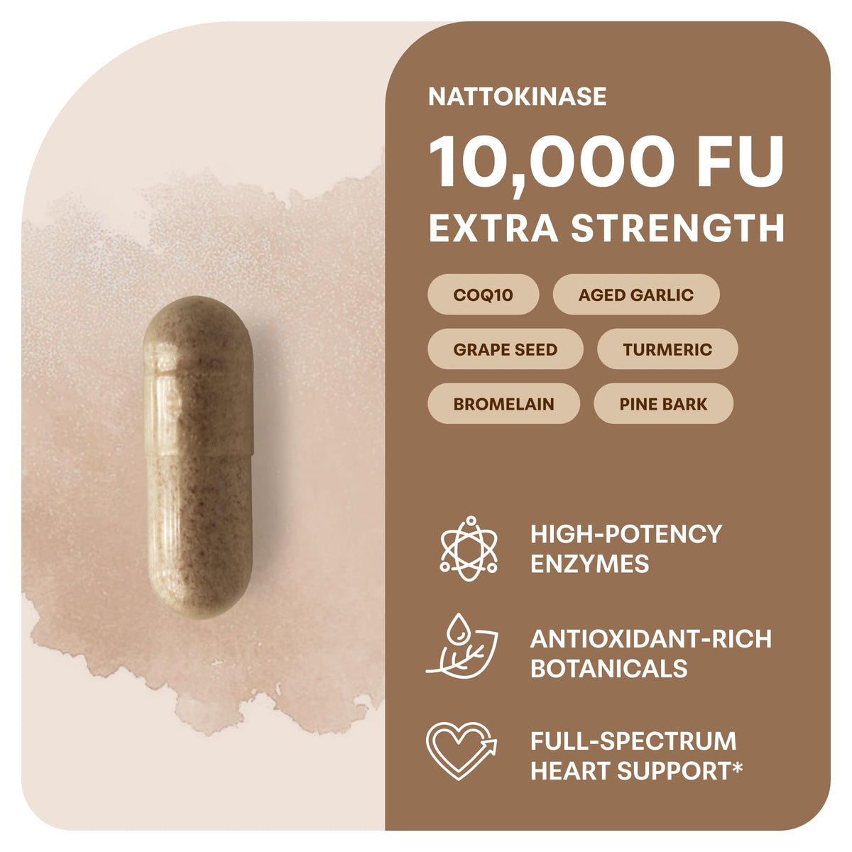 Micro Ingredients Nattokinase 10,000 FU Per Serving, 240 Veggie Capsules