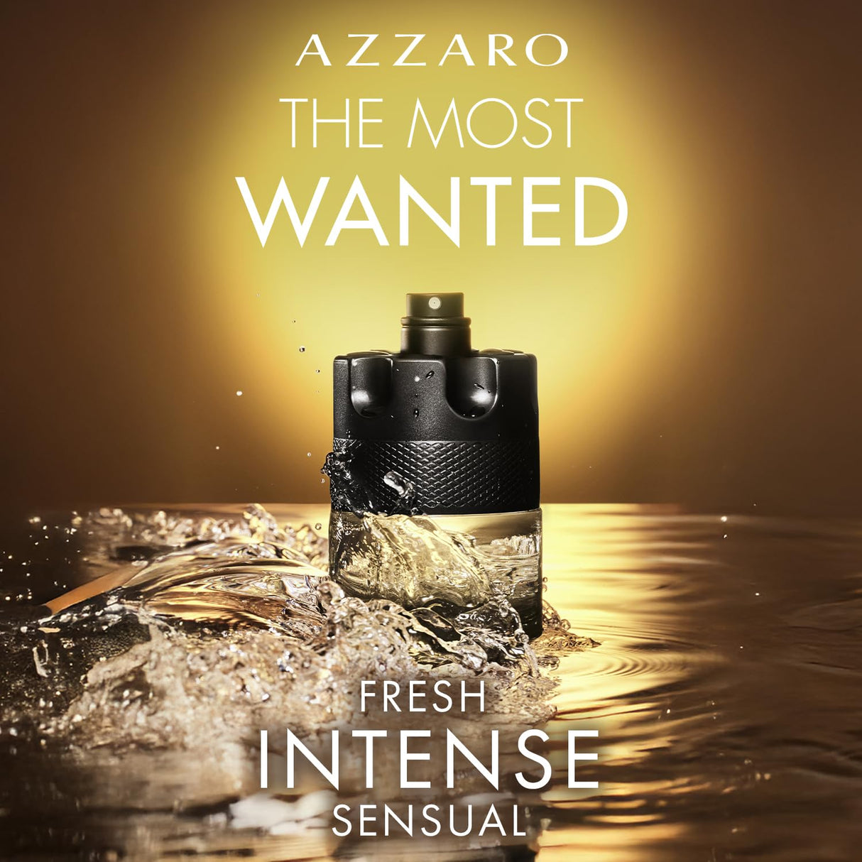 Azzaro The Most Wanted Eau de Toilette Intense – Aromatic & Woody Mens Cologne – Fresh & Sensual Fragrance – Lasting Wear – Scent Notes of Bergamot, Lavender, Moss - Luxury Perfumes for Men, 3.3 Fl Oz
