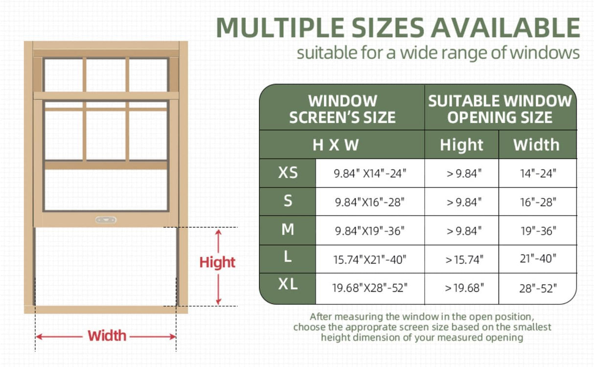 FLYZZZ Adjustable Sliding Window Screen, 2 Ways Aluminum Frame Expandable Window Screen (15.74 ''h x21-40''w)or Convert to Vertical (21.65"h x 15-28"w), B