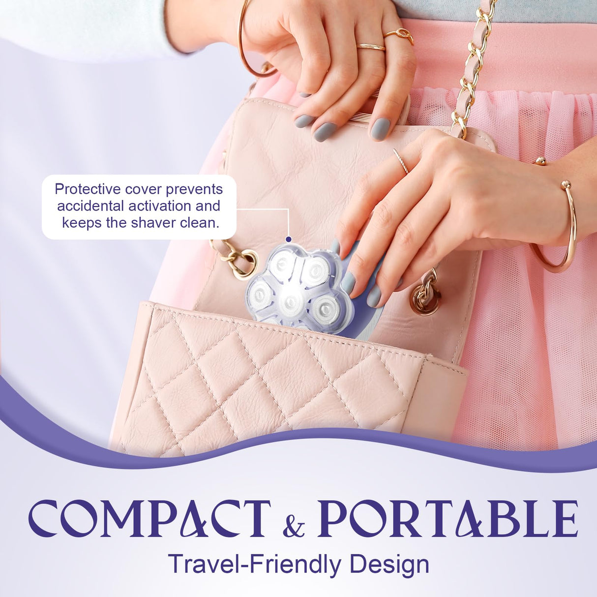 Bartrimber 7D Electric Razor for Women: Fast & Painless Full-Body Shaver for Legs & Face – Waterproof Hair Remover with Light & Travel Cover – Wet/Dry Use, Smooth Close Shave, Birthday Mother’s Gift