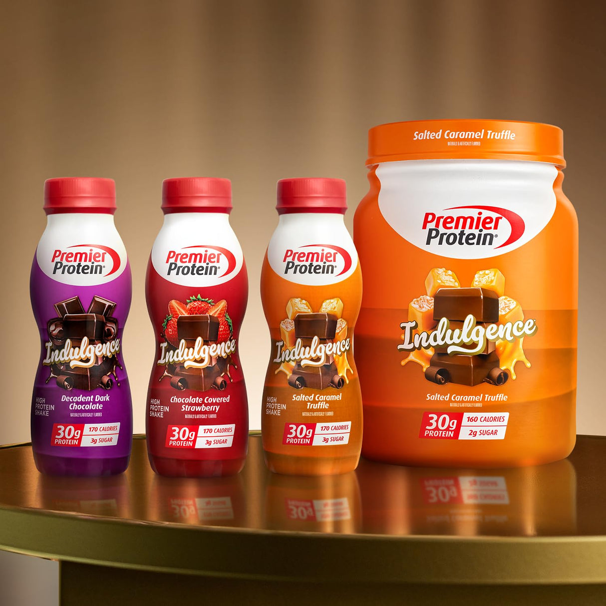 Premier Protein Indulgence Protein Shake, 30g Protein, 3g Sugar, Chocolate Covered Strawberry, 11.5 fl oz, Pack of 12