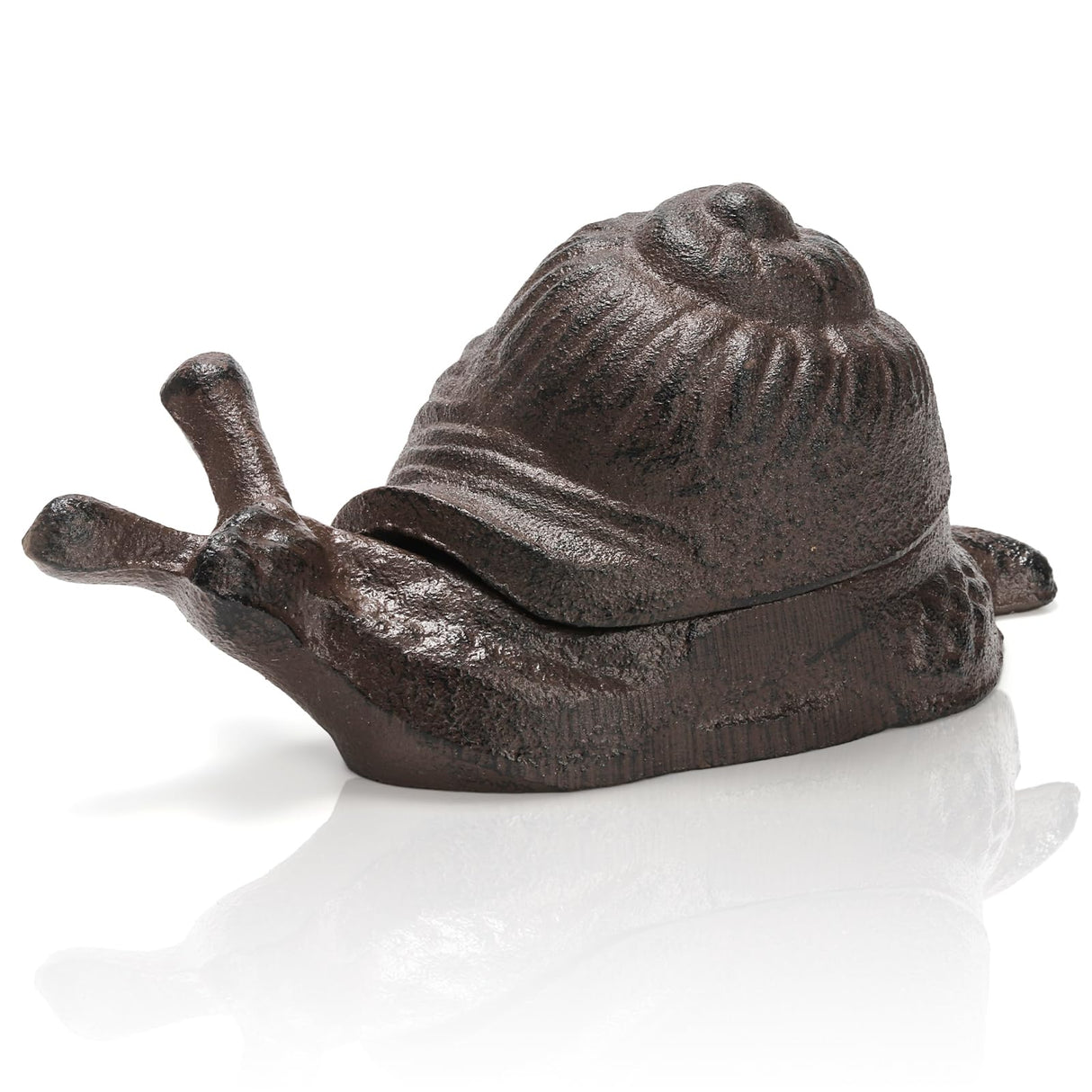 Pumtus Cast Iron Key Hider, Snail Hide-a-Key Holder, Outside Spare Key Hider Figurine, Small Snail Garden Statues Ornament, Decorative Jewelry Trinkets Box for Ear Studs Rings Paper Clips