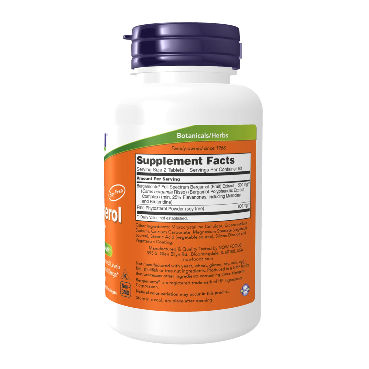 NOW Foods Supplements, Cholesterol Pro™ with Bergamonte™ and Plant Sterols, Cardiovascular Health*, 120 Tablets