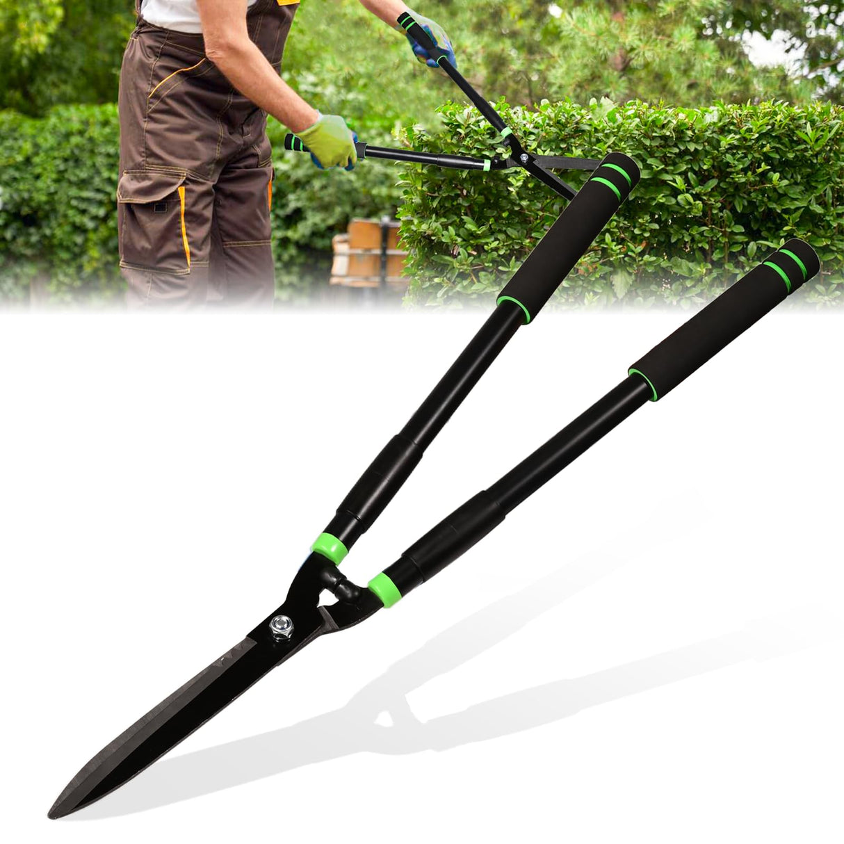 Hedge Clippers Heavy Duty Hedge Shears, Hedge Clippers for Gardening Pruning Shaping Shrubs and Decorative Plants Garden Hedge Shears for Effortless Trimming