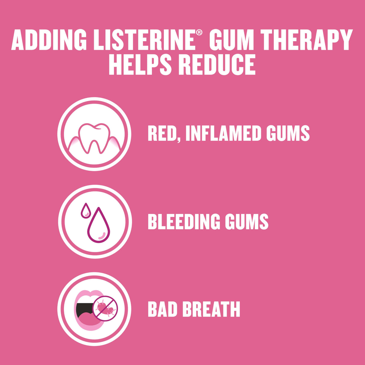 Listerine Gum Therapy Antiplaque & Anti-Gingivitis Mouthwash, Oral Rinse to Help Reverse Signs of Early Gingivitis Like Bleeding Gums, ADA Accepted, Glacier Mint, Twin Pack, 2 x 1 L