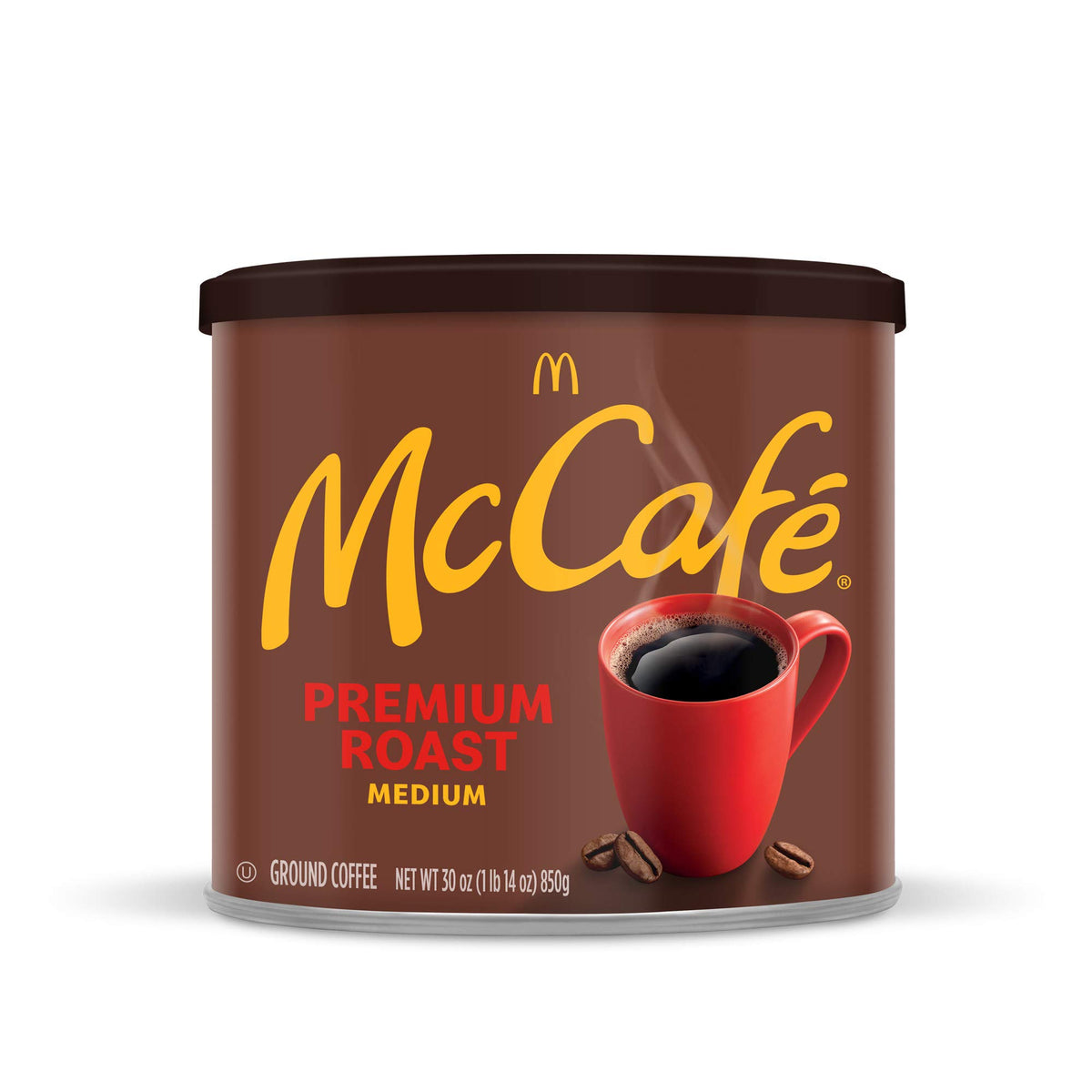 McCafe Premium Roast, Medium Roast Ground Coffee, 30 oz Canister