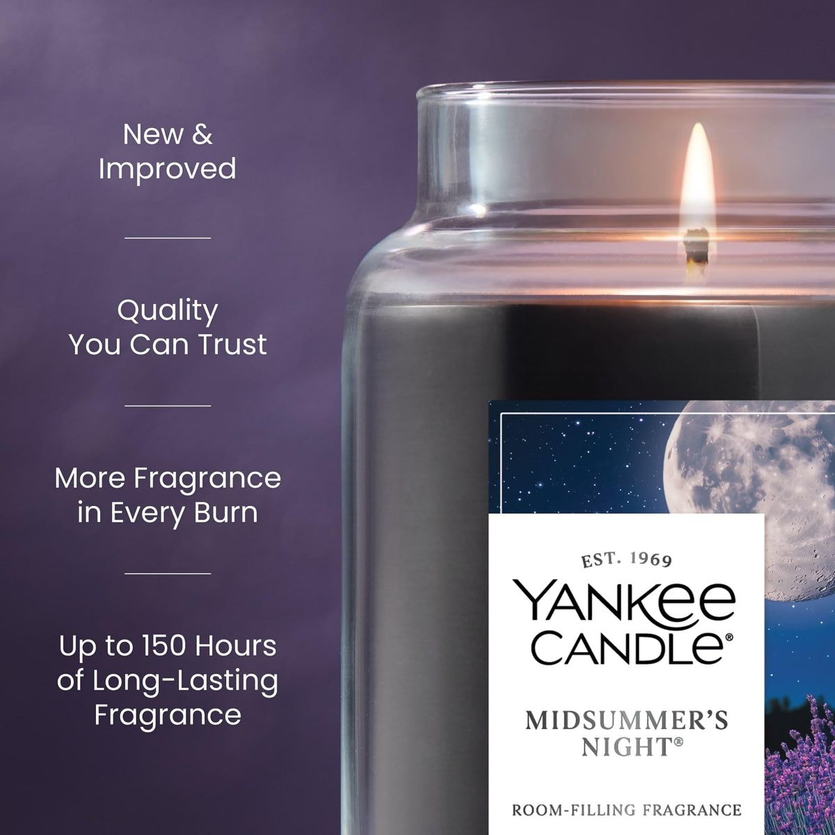 Yankee Candle MidSummer's Night Scented Candle, 22oz Large Jar