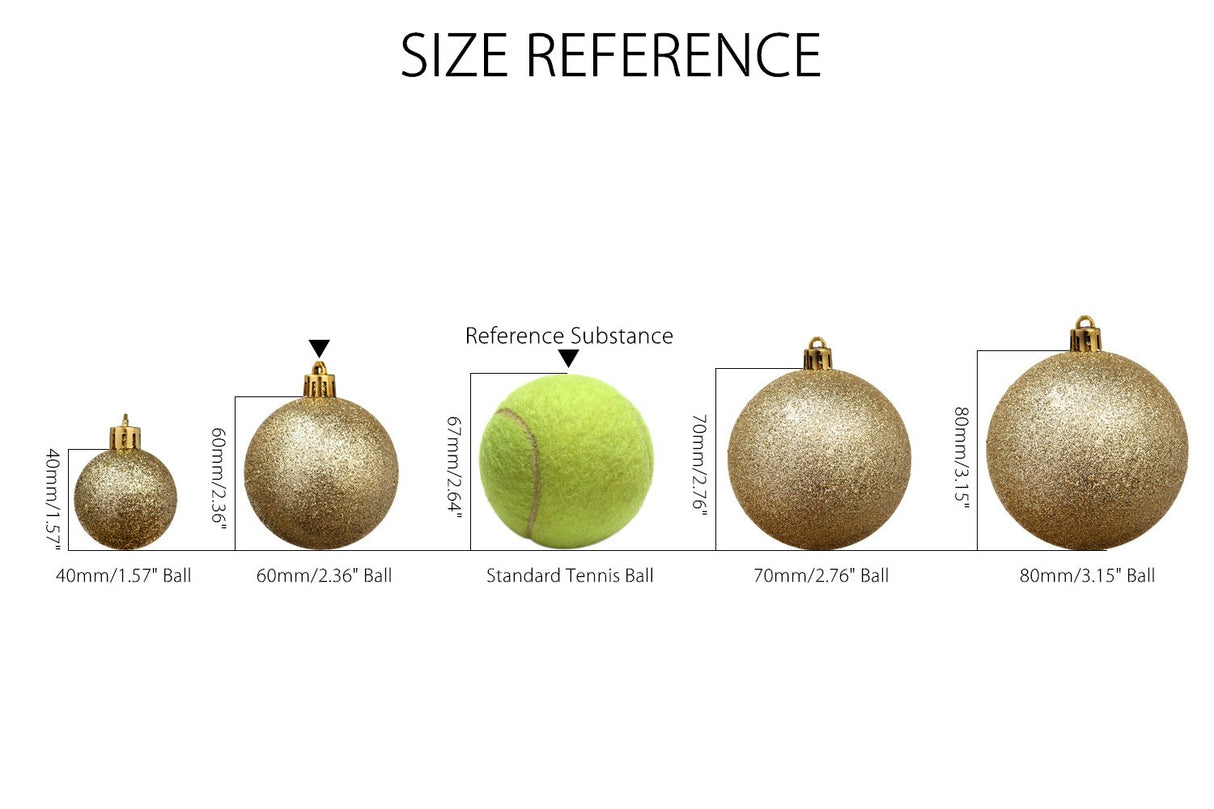 Sea Team Shatterproof Clear Plastic Christmas Ball Ornaments Decorative Xmas Balls Baubles Set with Stuffed Delicate Decorations (60mm/2.36 inch 30-Pack, Babyblue)