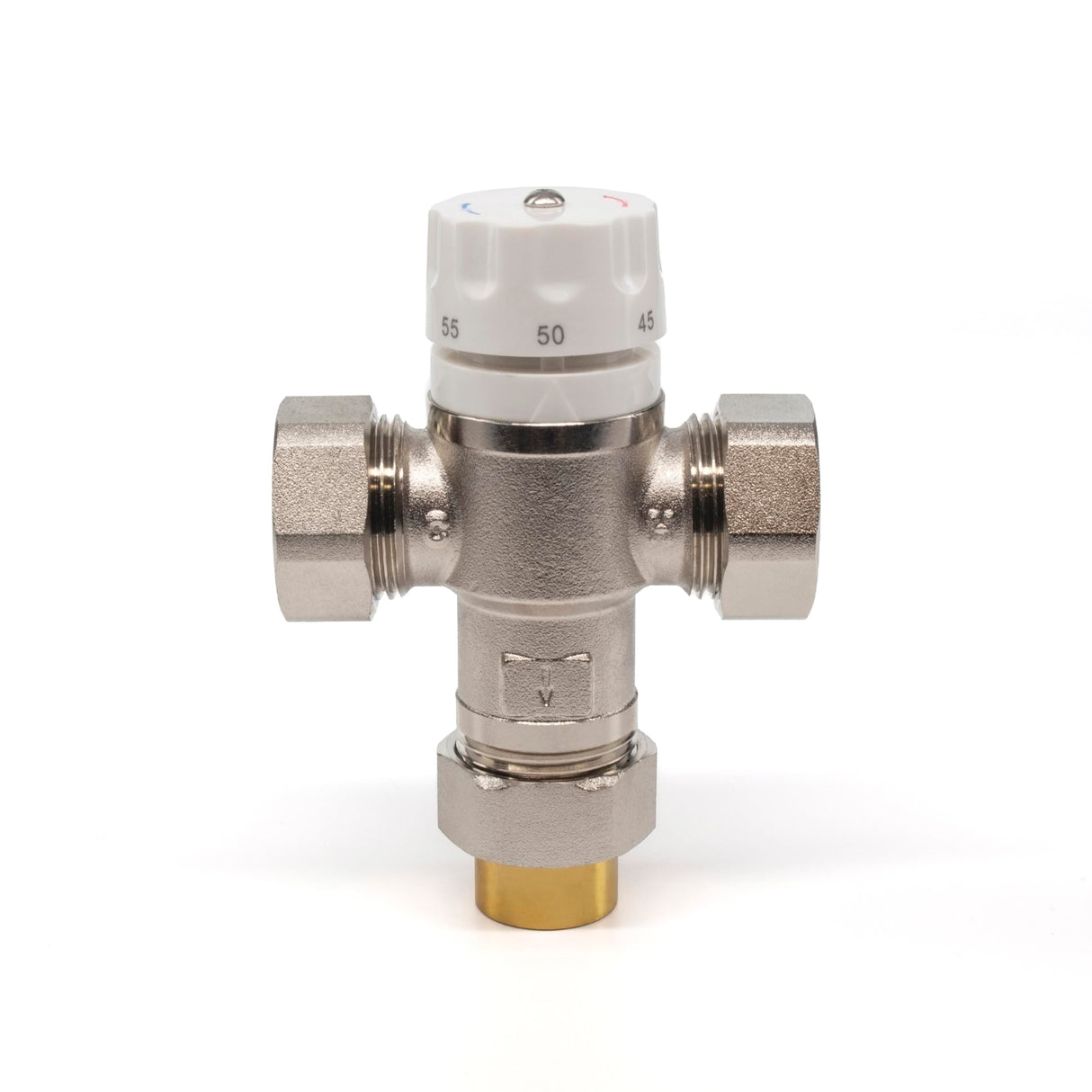 Kudos-Trading - Bastion 22mm Heatguard UFH Blending Valve for Lowering The Water Temperature Required with Water Based Underfloor Heating Systems Thermostatic Mixing Valve for Domestic Hot Water.