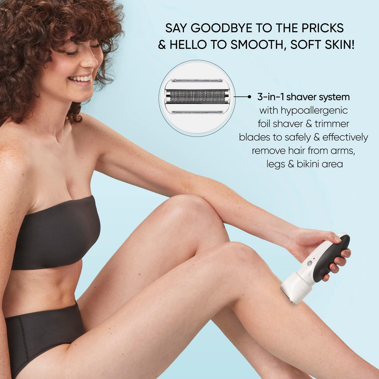 Conair GIRLBOMB Shaver for Women and Body Buffer, Wet/Dry, Lithium Ion Rechargeable