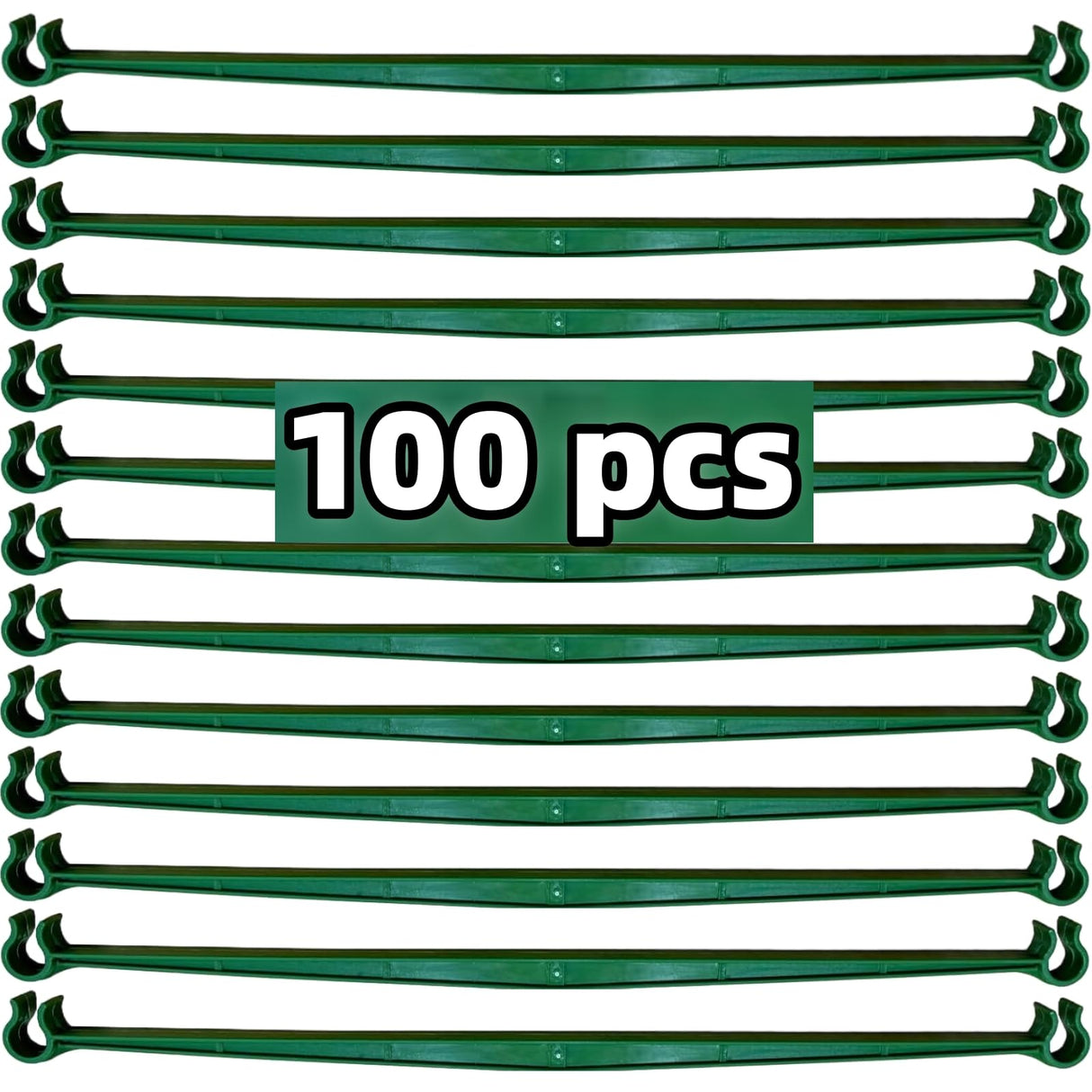 100Pcs Stake Arms for Tomato Cage, 11.8 inch Tomato Stake Connectors, Expandable Support Trellis Connectors for 11mm Stakes for Garden Climbing Plants Vegetables