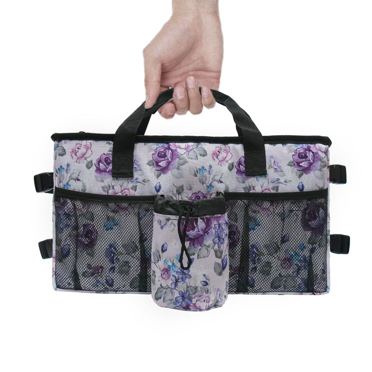 Compact Walker Bag with Pockets, Adjustable Strap, Easy Access Walker Storage Solution