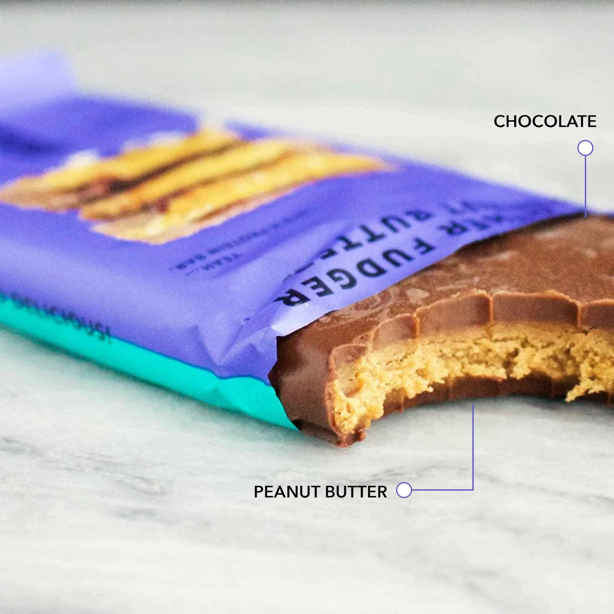 TRUBAR Vegan Protein Bar, Smother Fudger Peanut Butter, Gluten Free, Plant Based, High Fiber, Dairy Free, Low Fat, No Sugar Alcohols, 12G Lean Protein, 13G Fiber, Healthy Snack Bars, 12 CT