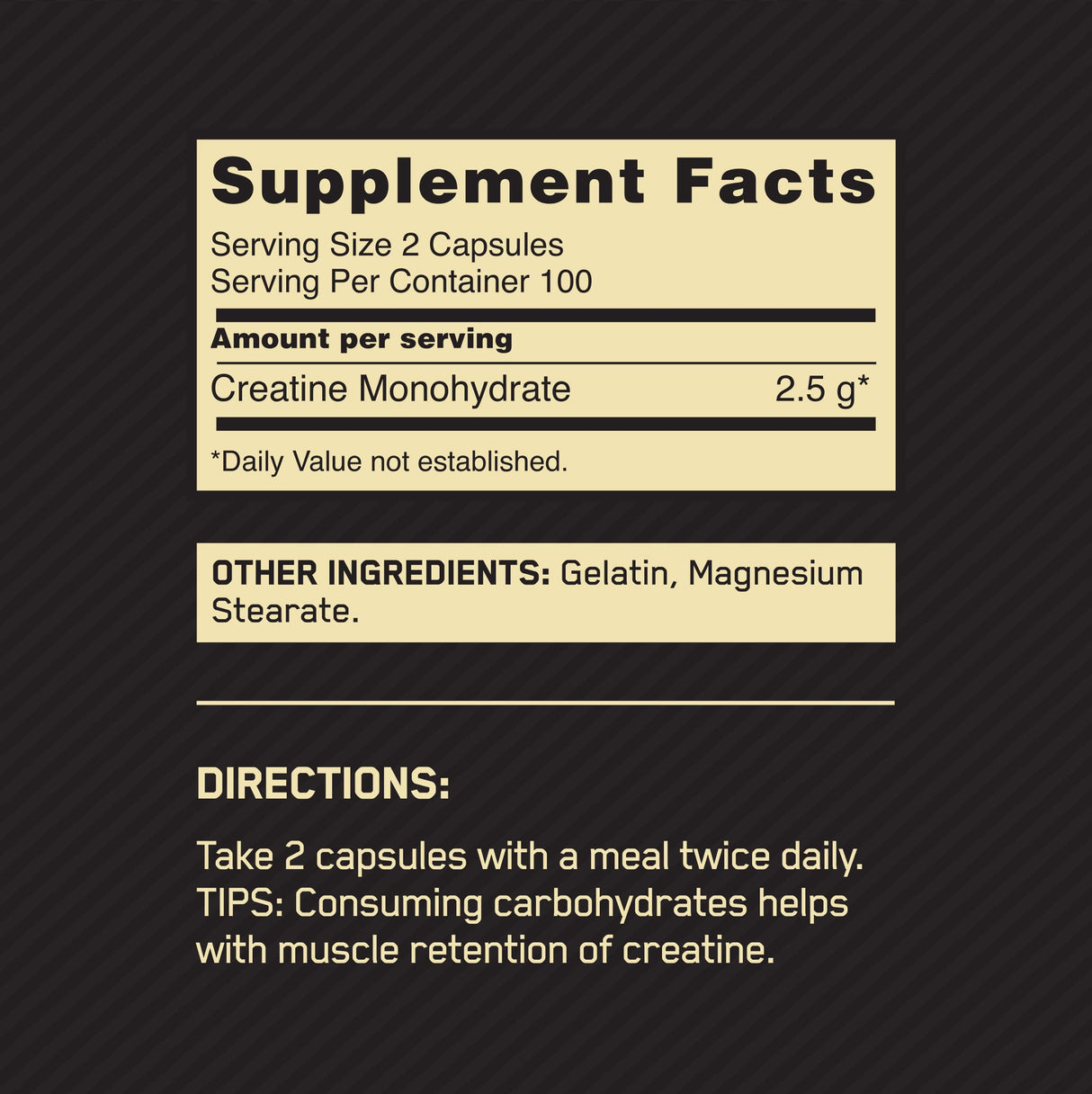 Optimum Nutrition Micronized Creatine Monohydrate Capsules, Keto Friendly, 2500mg, 200 Capsules (Packaging May Vary)