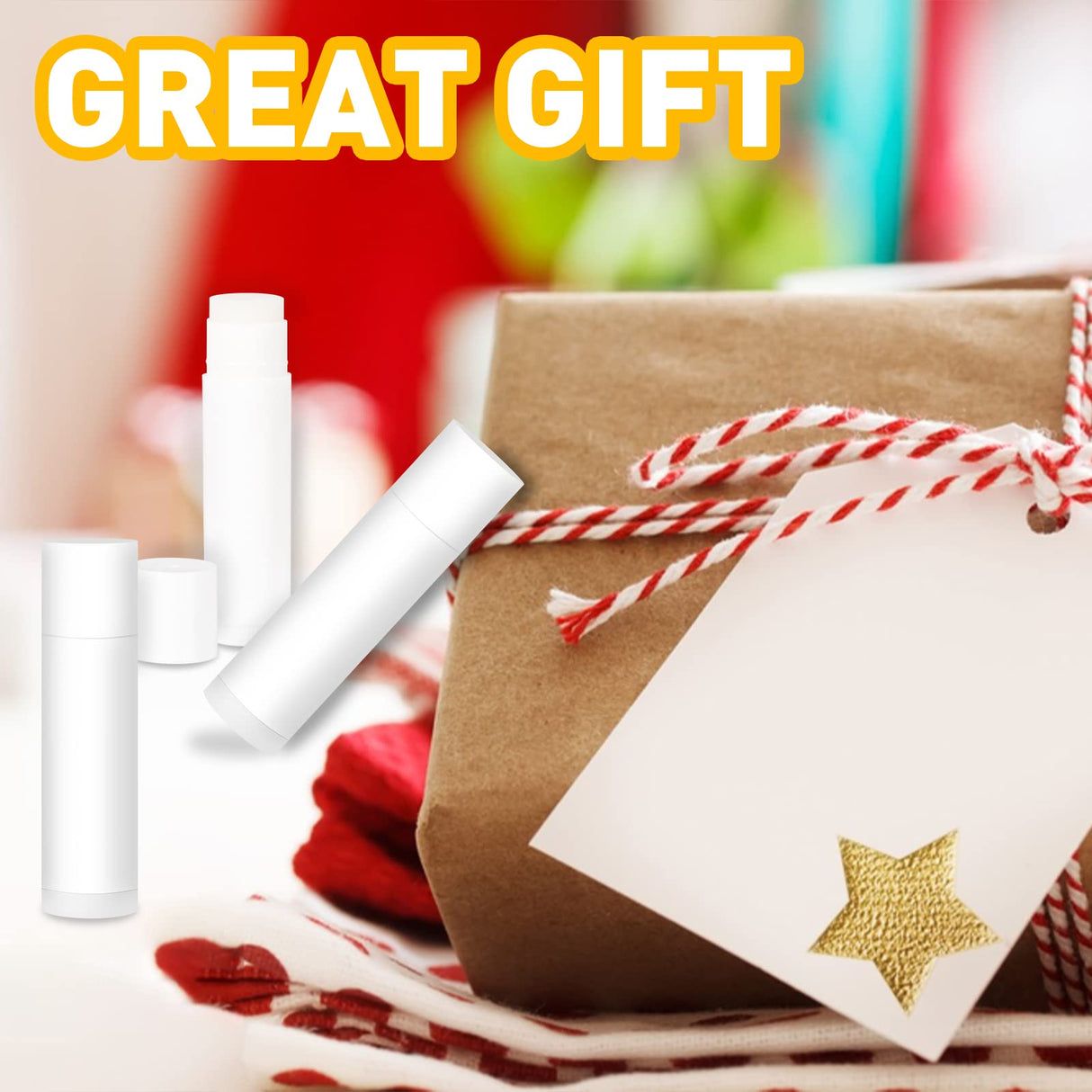 DMSKY Lip Balm Bulk Unlabeled 200 Pack, Natural Ingredients Vitamin E Shea Butter, Custom Chapstick Bulk For Party Favors & Wedding Favors