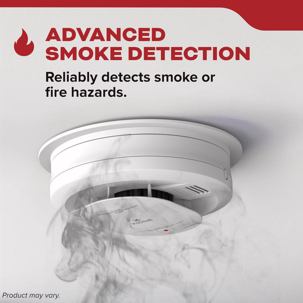 Kidde Hardwired Smoke & Carbon Monoxide Detector Bundle with Hardwired Smoke Detector, 10-Year Battery Backup