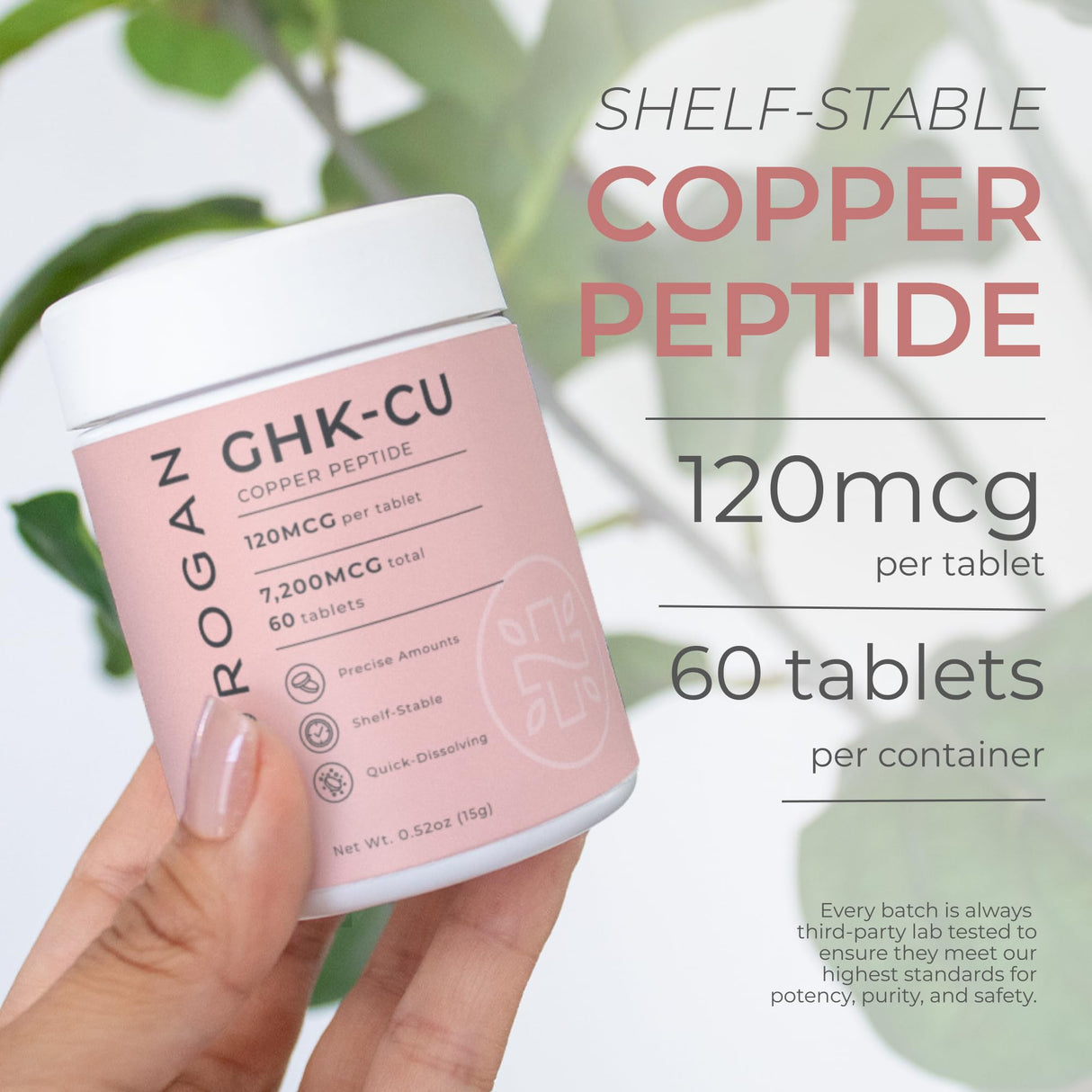 Neurogan Copper Peptide Tablets, 120 MCG/Tablet, 7200 MCG Total, 60ct