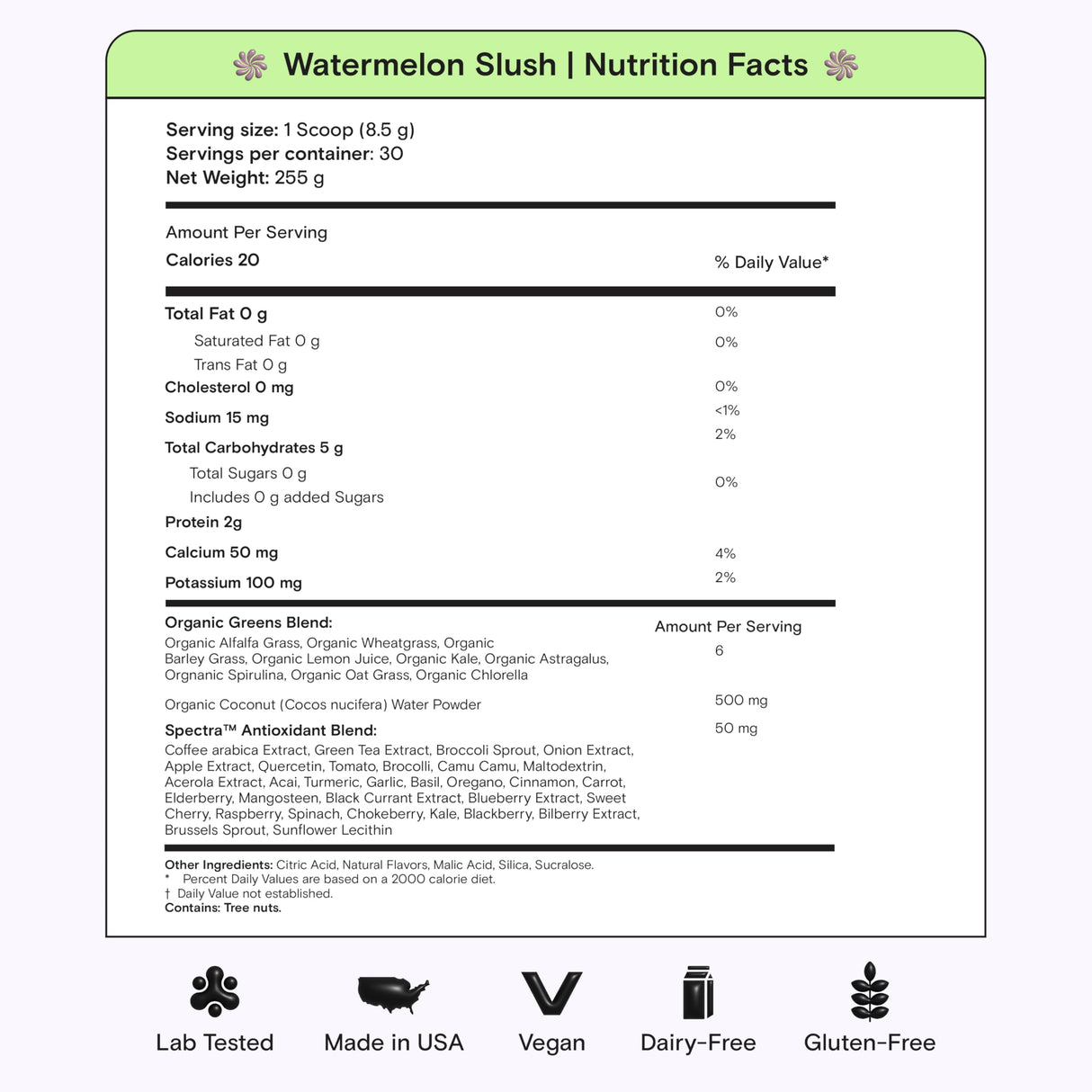 Kiala Nutrition Super Greens, Organic Greens Powder with Spirulina & Chlorella for Digestion, Gut Health, Immunity & Energy, Gluten Free, Vegan, Daily Support for Women, Watermelon Slush, 30 Servings