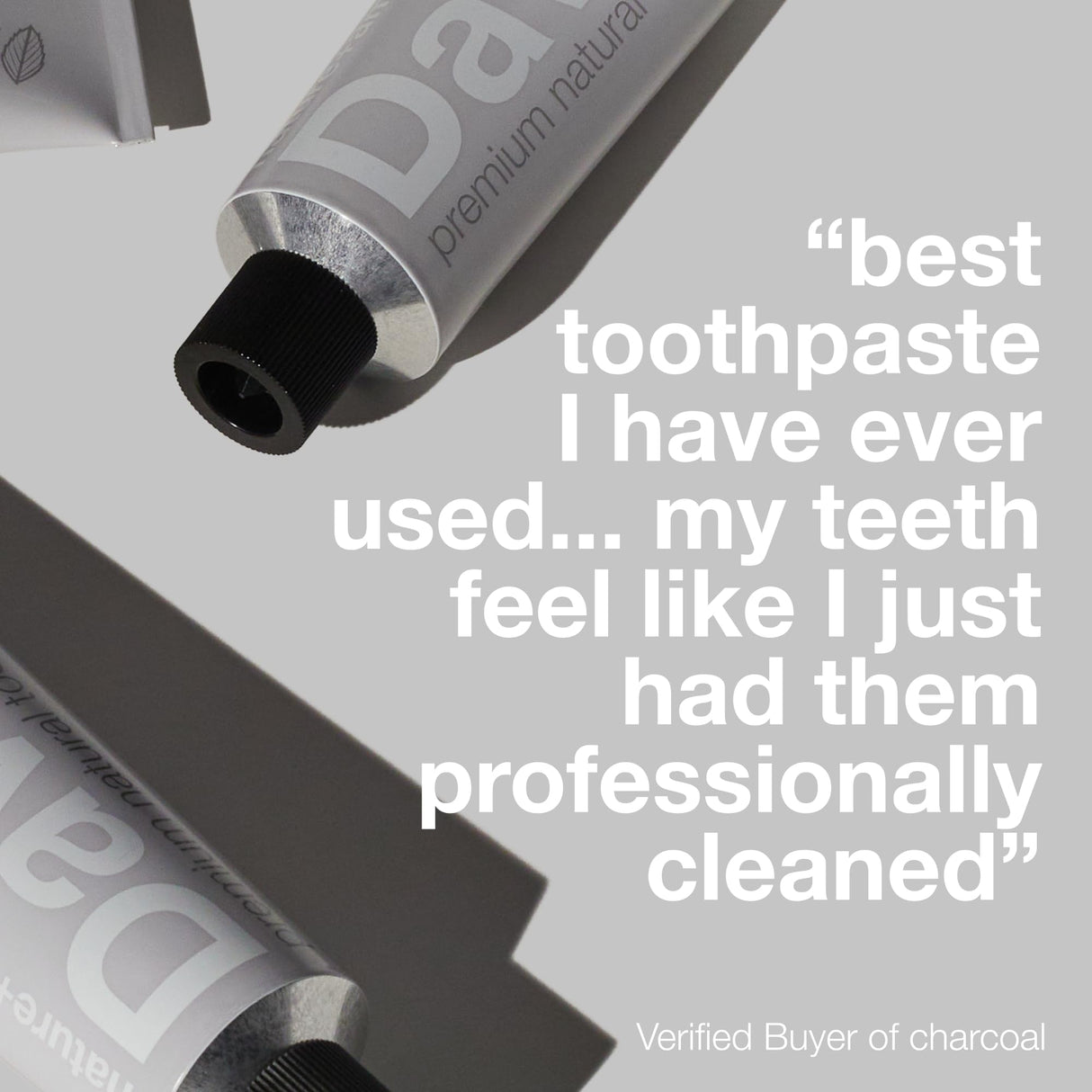 Davids Whitening Charcoal Travel Toothpaste, Antiplaque, Fluoride Free, Peppermint, 1.75 OZ, TSA Approved Travel Size (3 Pack)